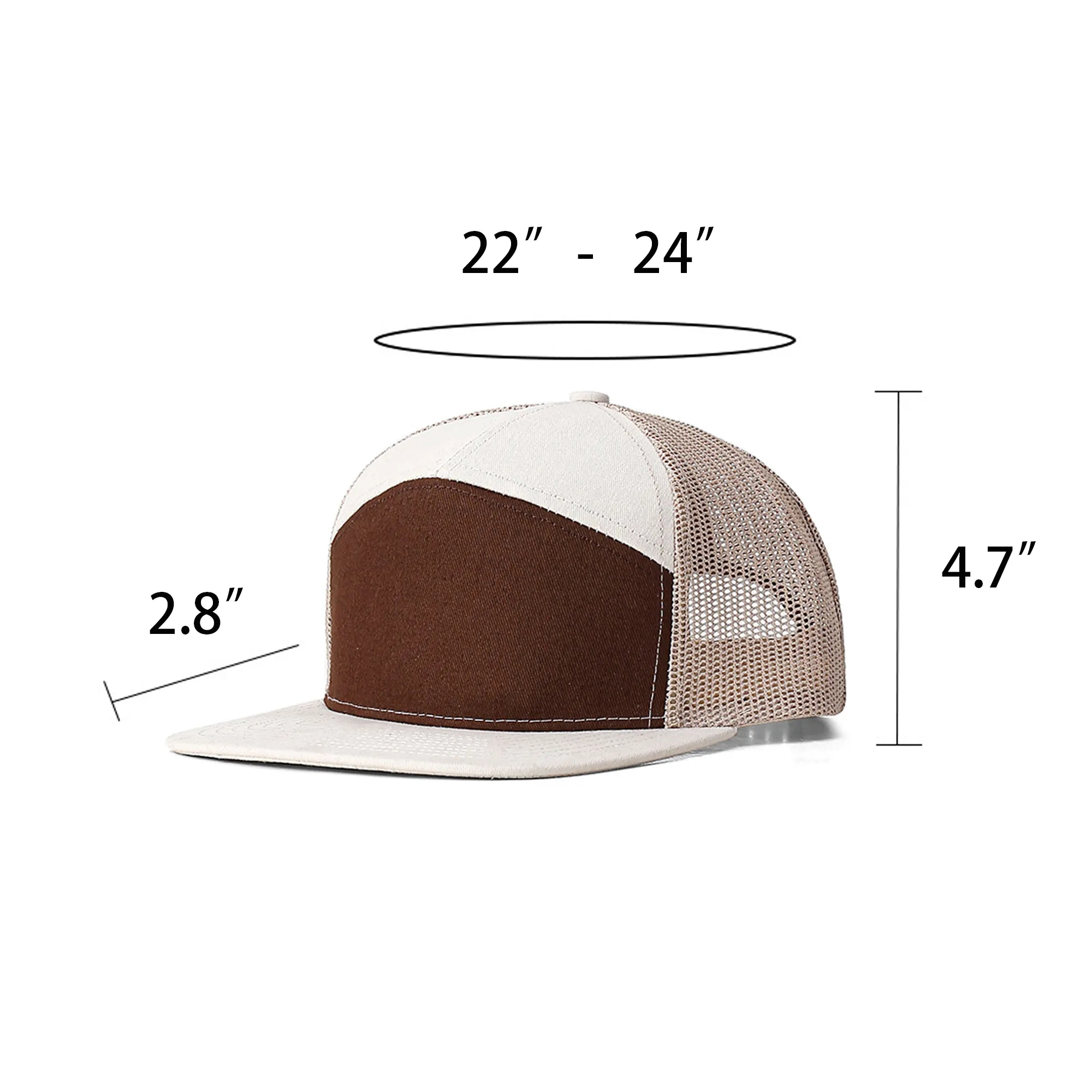 Flat Brim Mesh Breathable Baseball Cap MOQ 10PCS 4