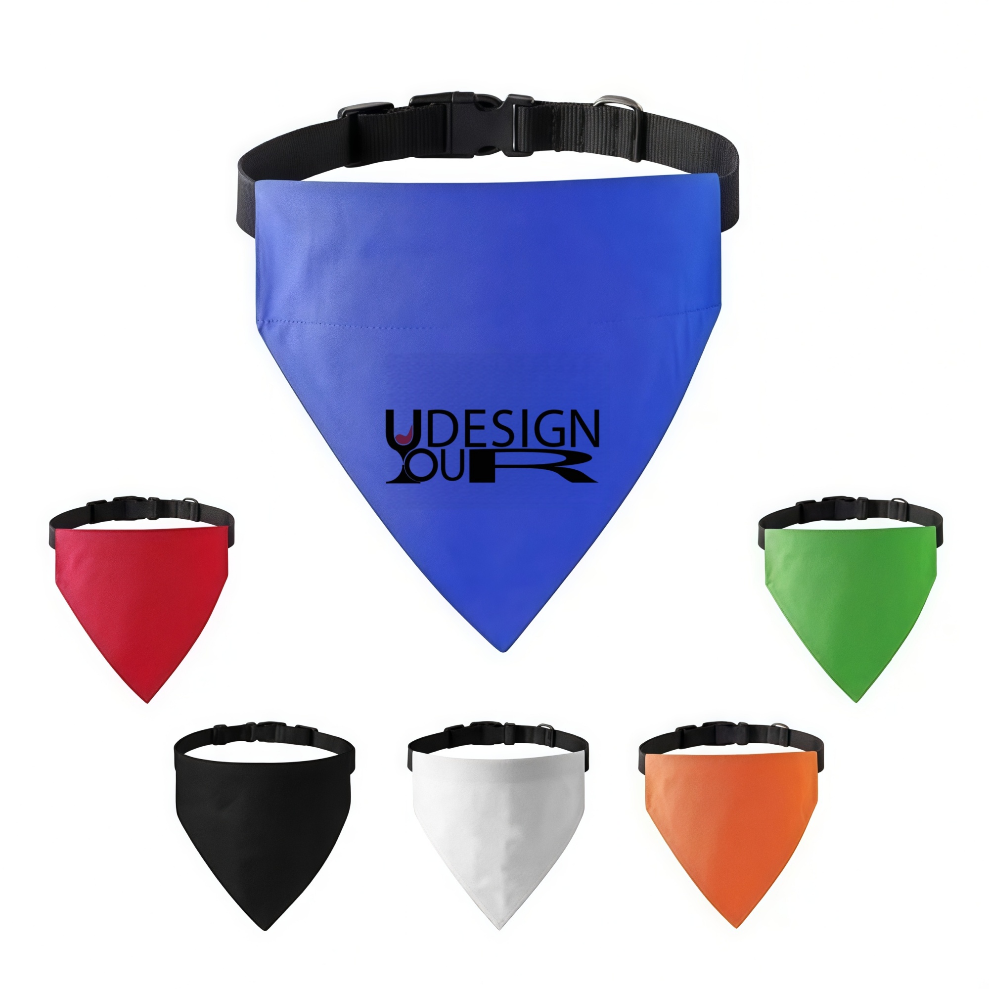 Full Color Cotton Dog Bandanas Collar 1