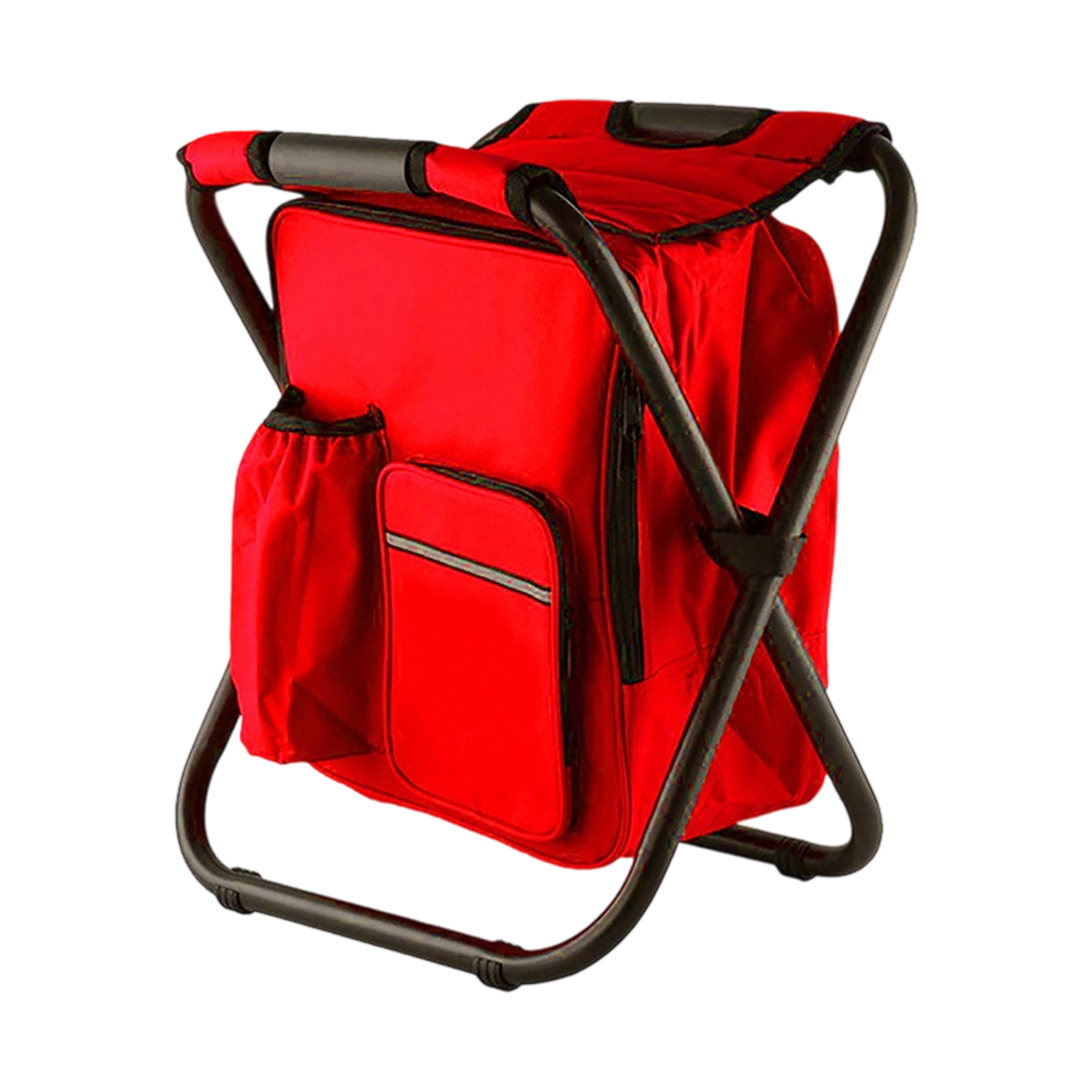 Foldable Backpack Chair With Insulated Cooler 14.2" Length x 11.5" Width x 16.2" Height 8
