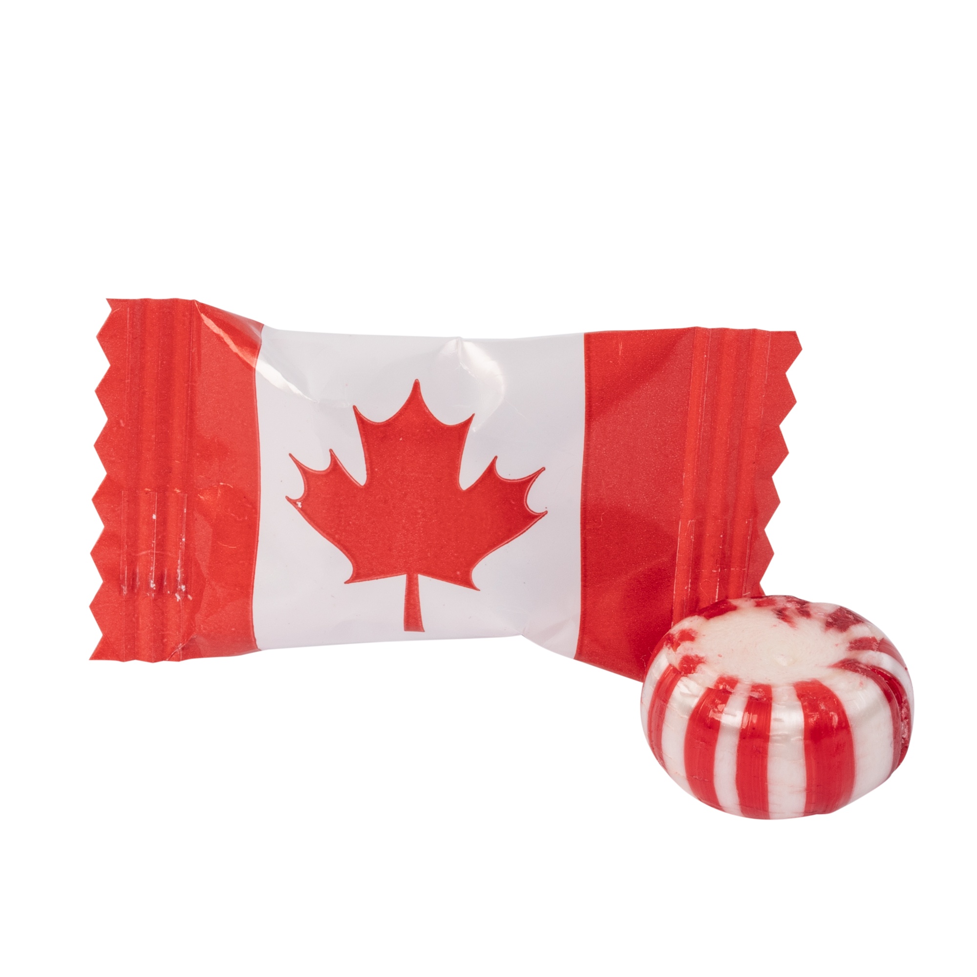 Individual Canadian Peppermint Stock Wrapped Candy 2