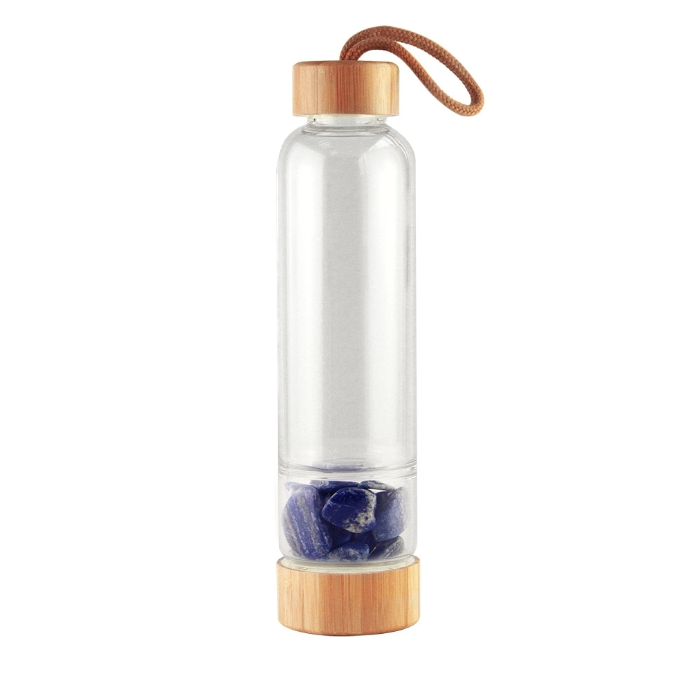 Glass Water Bottle With Bamboo Lid 12