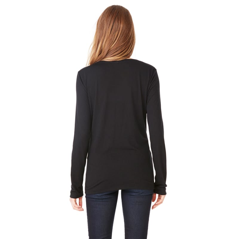 Bella + Canvas Ladies' Flowy Long-Sleeve V-Neck 13