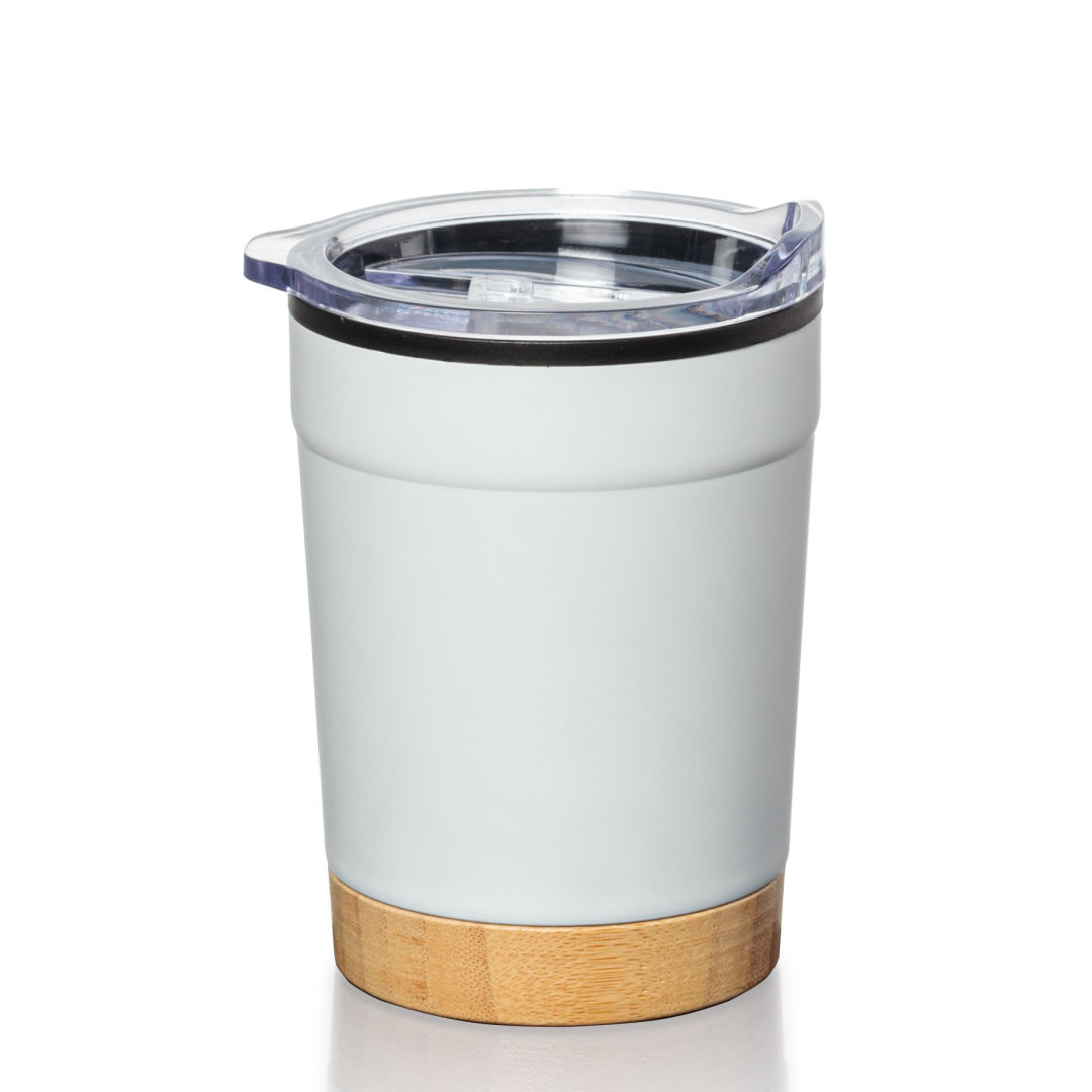 Eduardo Double Wall Tumbler w/Bamboo Base - 12oz 1