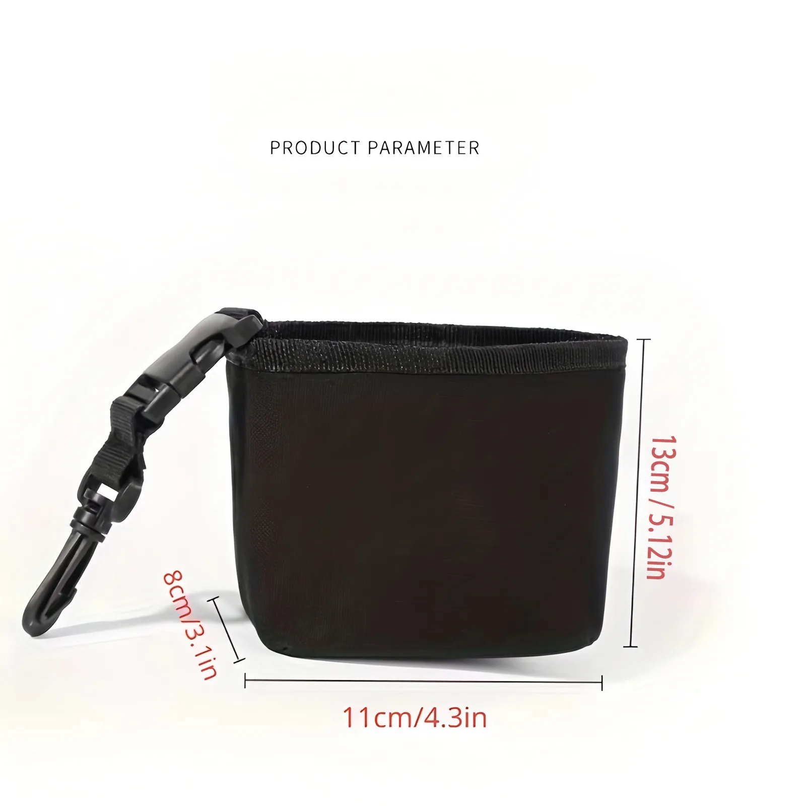 Custom Logo Golf Ball Cleaner Bag Water-Resistant Detachable for Golf Clubs Accessories 3