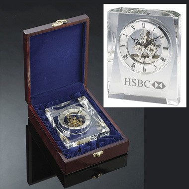 CRYSTAL TROPHY CLOCK 2