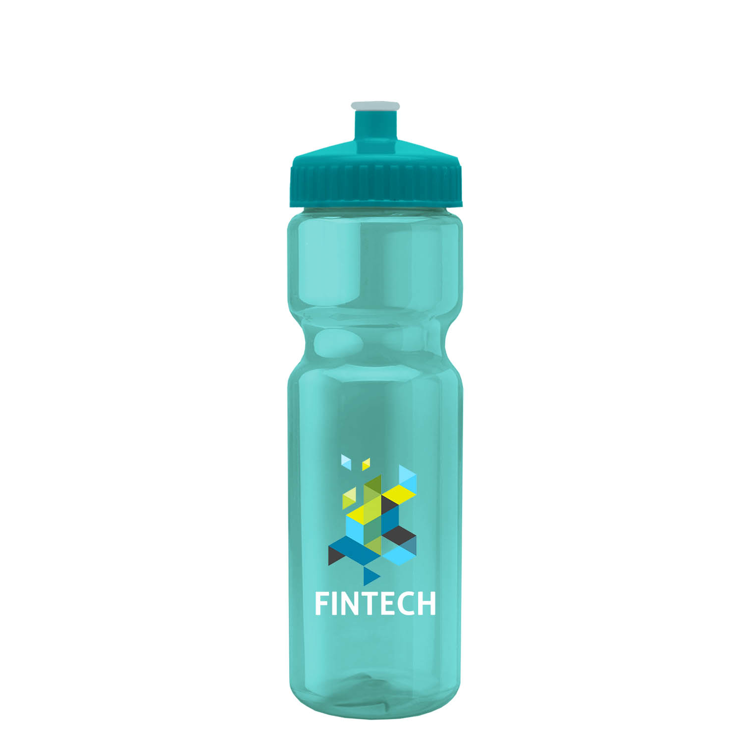 Champion - 28 oz. Transparent Bottle with Push pull and Digital Imprint 20