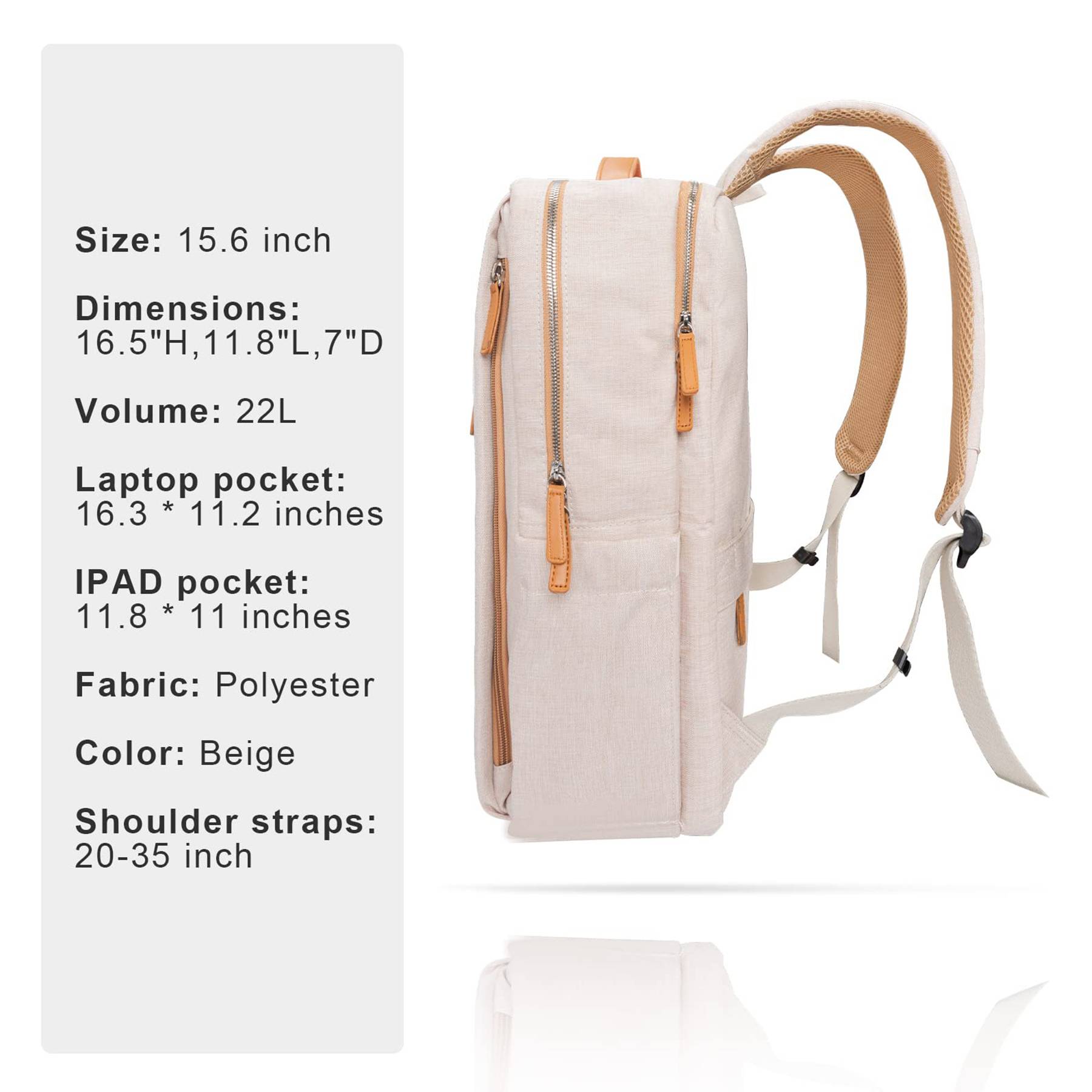Polyester Laptop Backpack With USB Charging Port 5