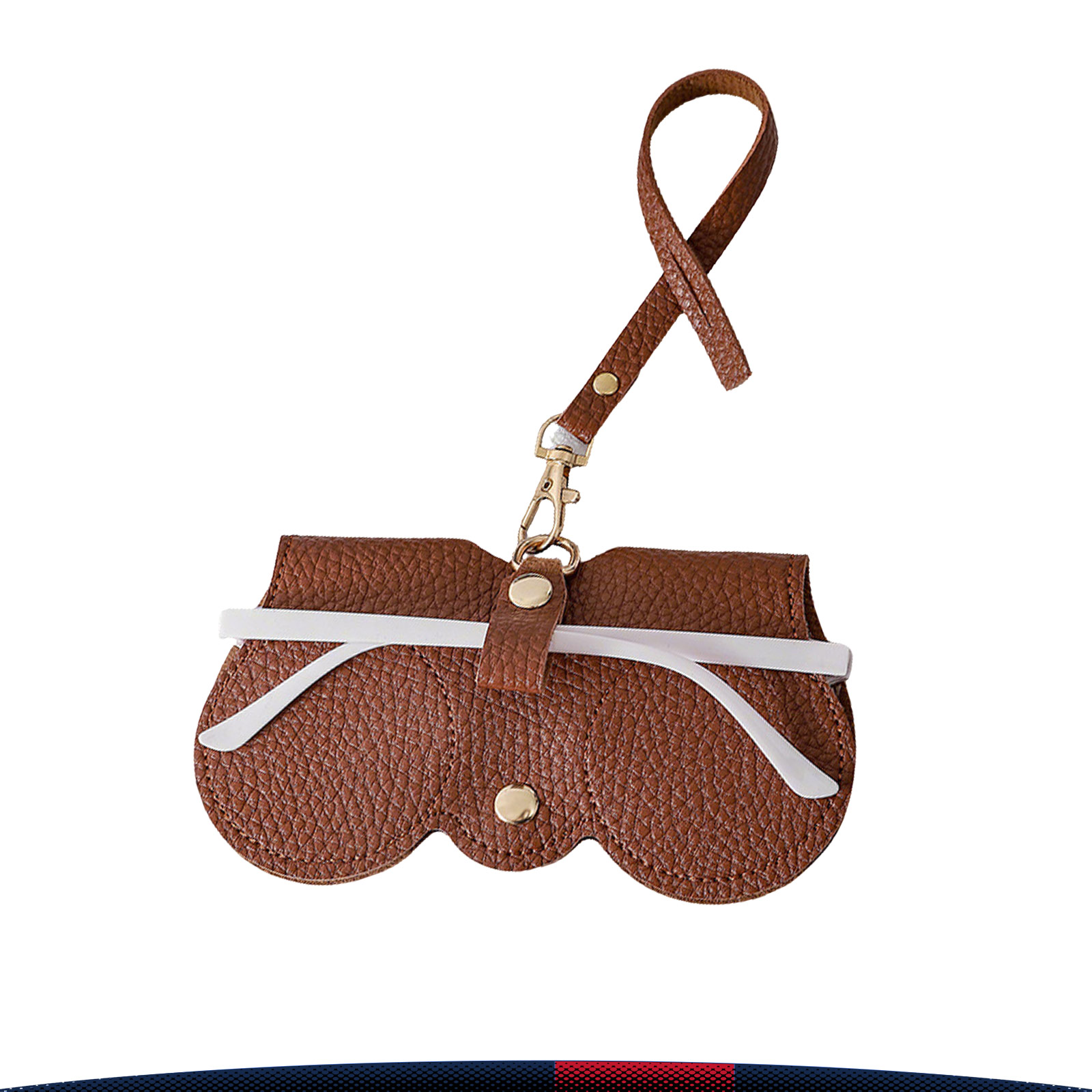 Vistrel PU Leather Hanging Glasses Holder 4