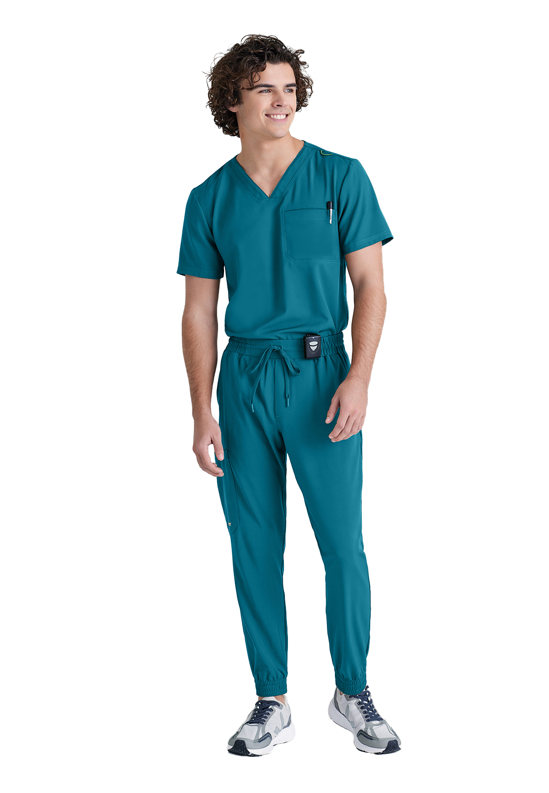 Grey's Anatomy Evolve Stretch - Men's One-Pocket V-Neck Journey Scrub Top 48