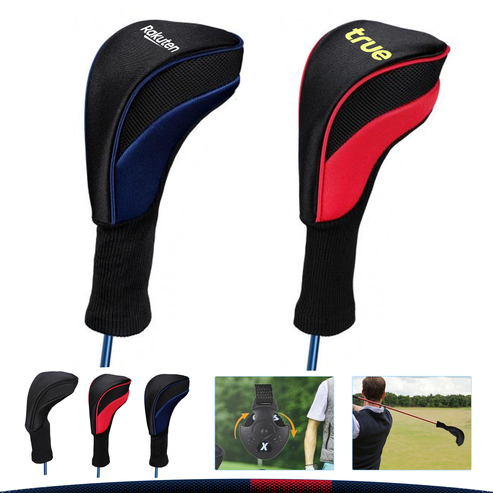 Lan Mesh Golf Head Cover Set 2