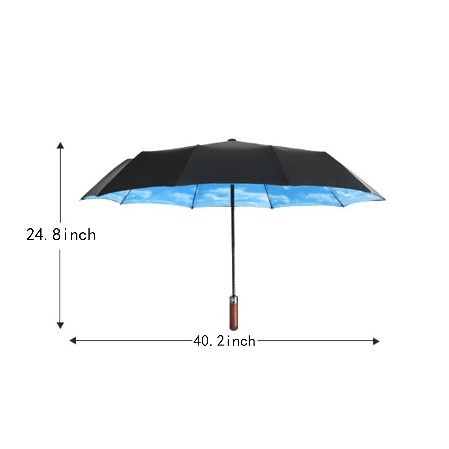 Portable Automatic Compact Windproof Travel Umbrella 1