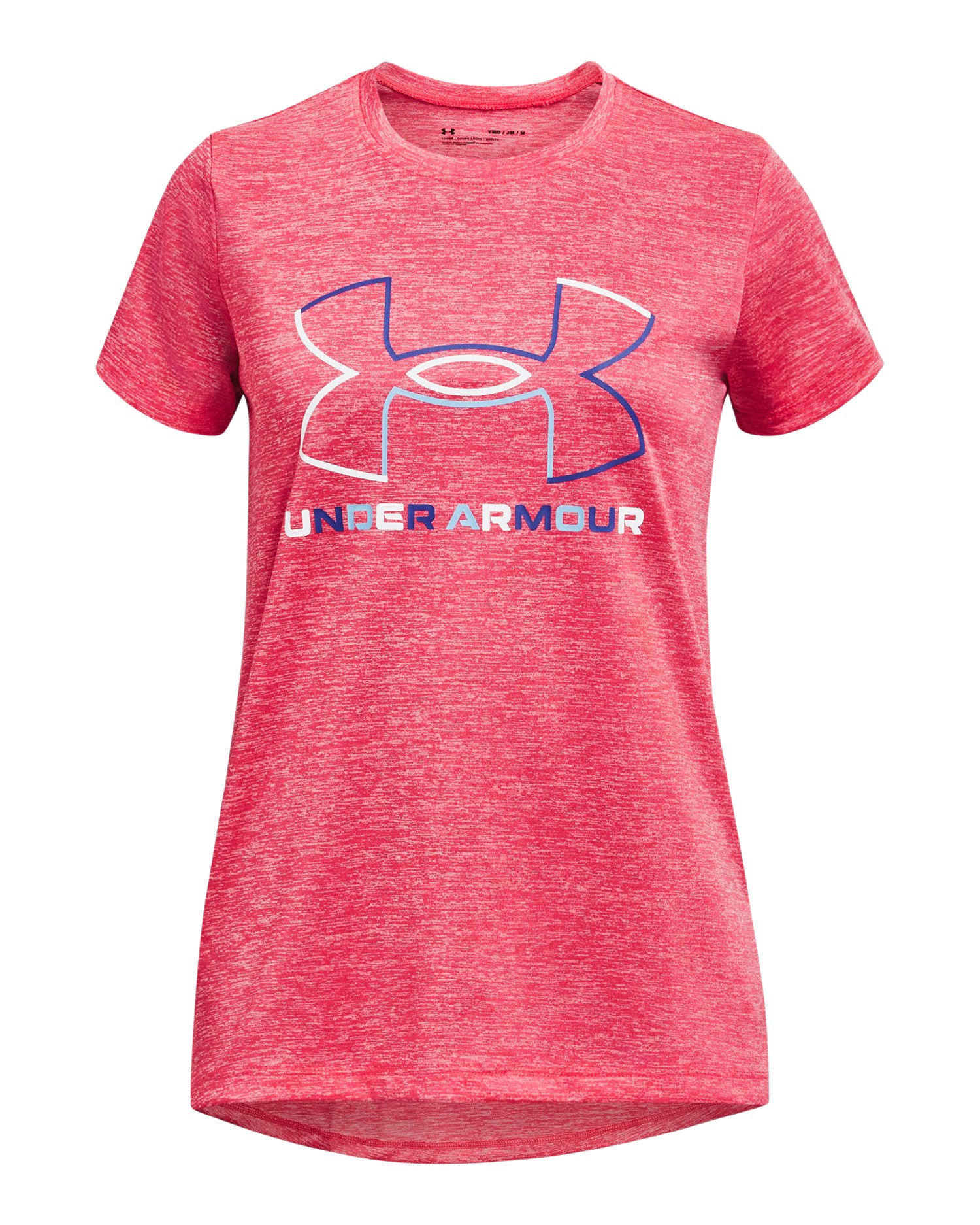 UA Tech Big Logo Twist Girls' Short Sleeve 3