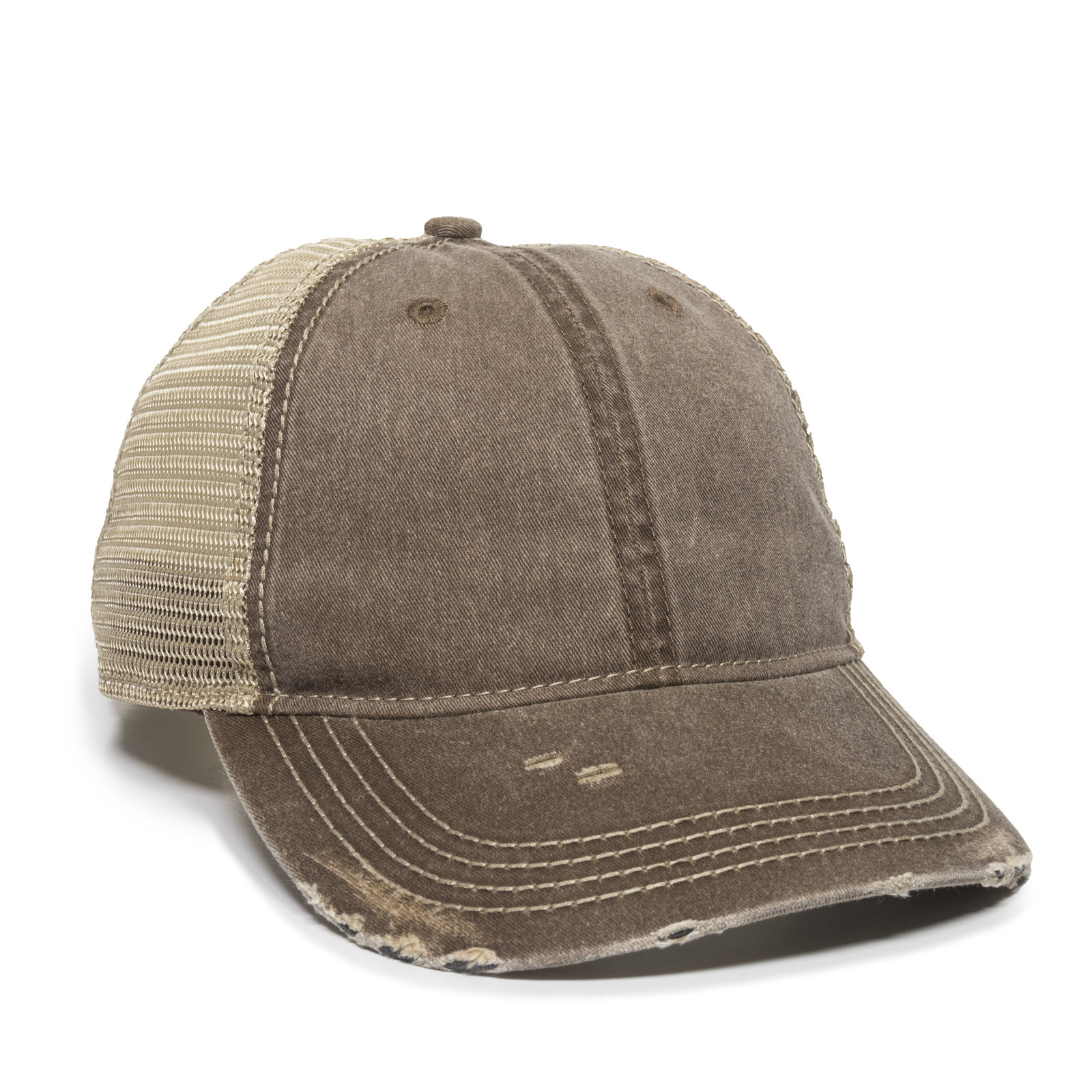 Heavy Distressed Tea-Stained Mesh 6