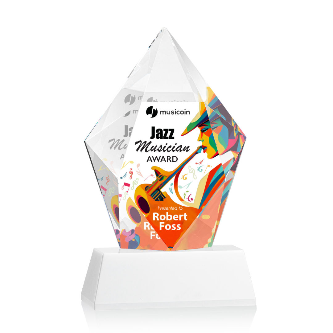 Devron VividPrint™ Award on Base - White 3