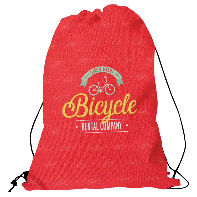 Custom Thin Cord Drawstring Backpack 9