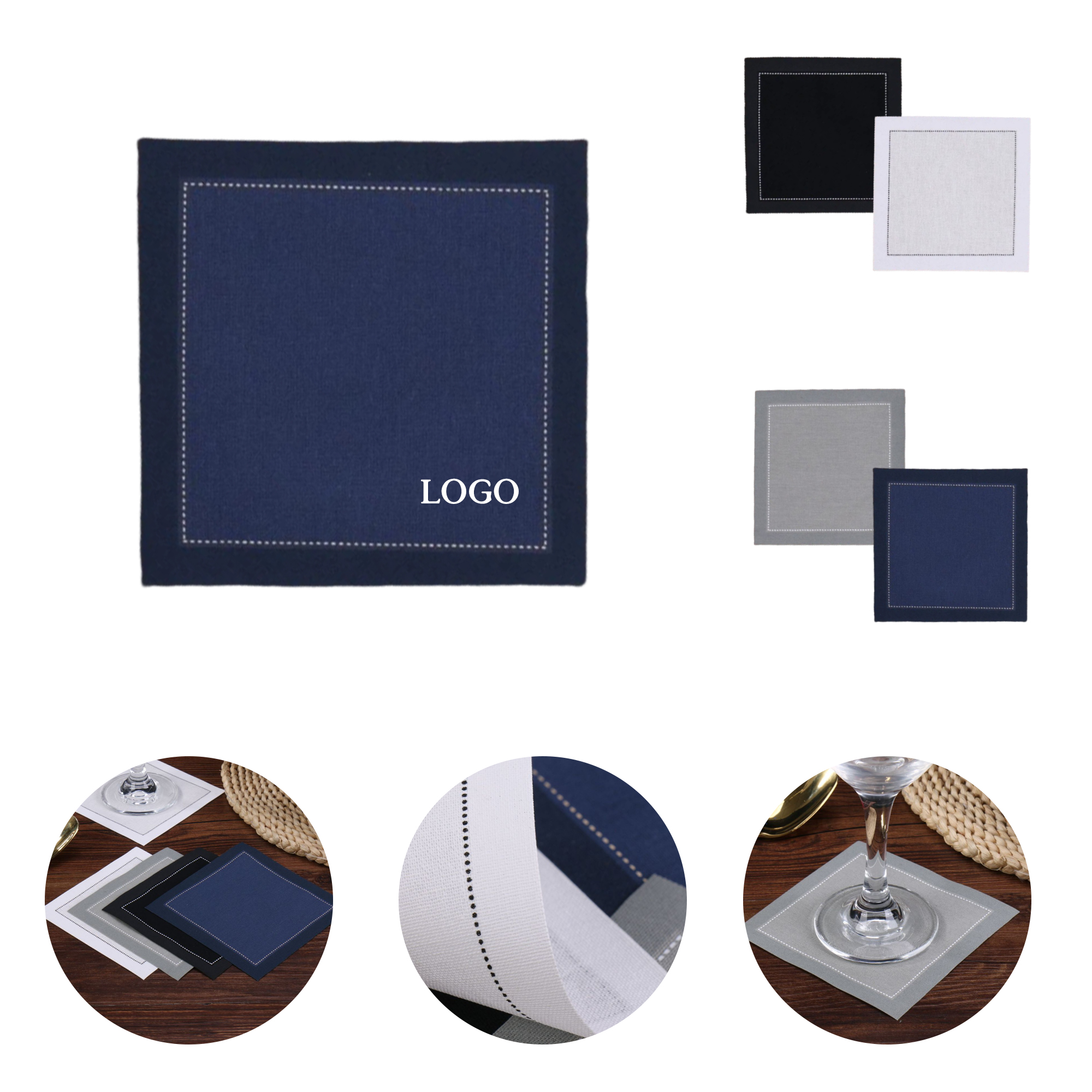 4.5" Cotton Napkin Cloth 2