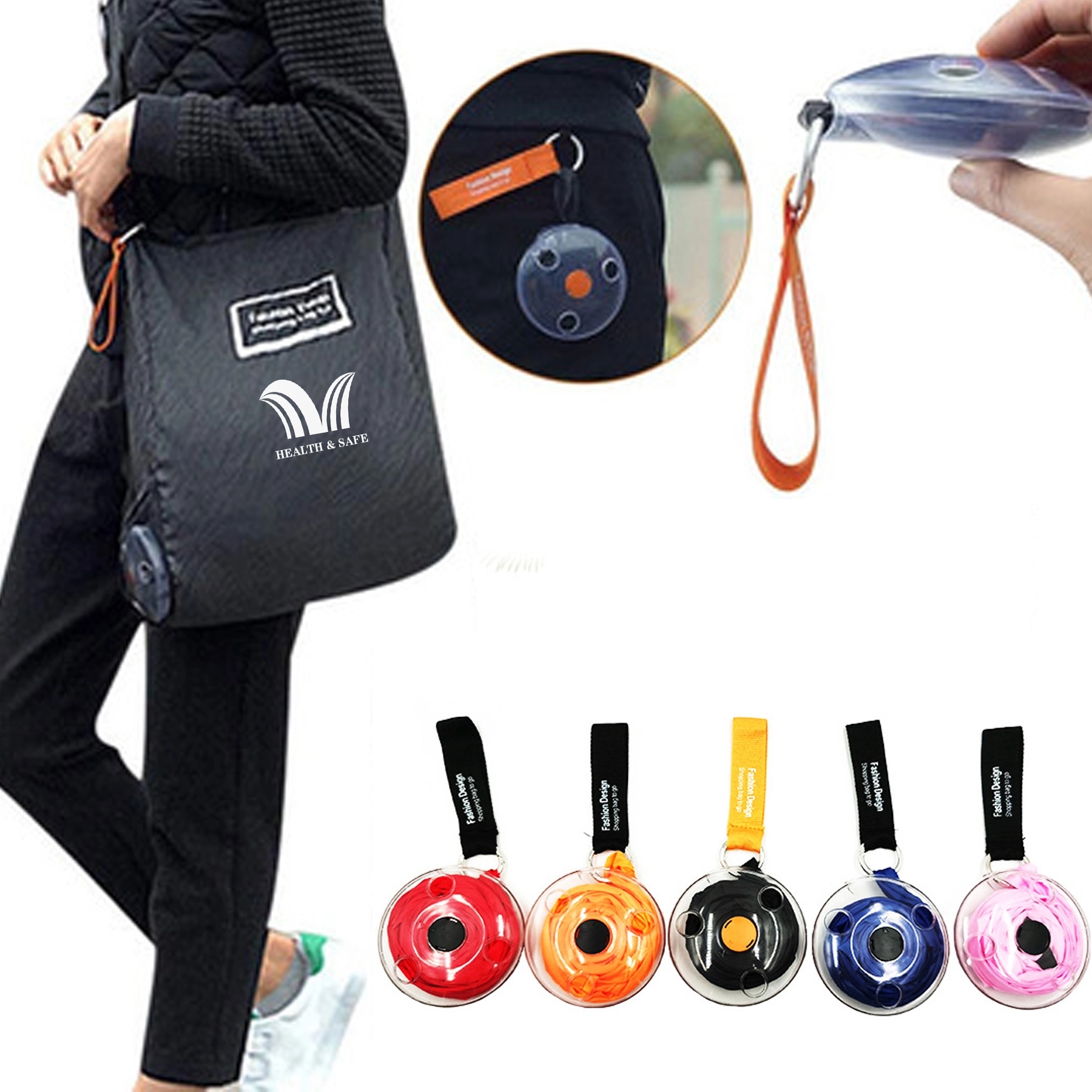 Reusable Shopping Bags-Disc Storage Portable Folding 7