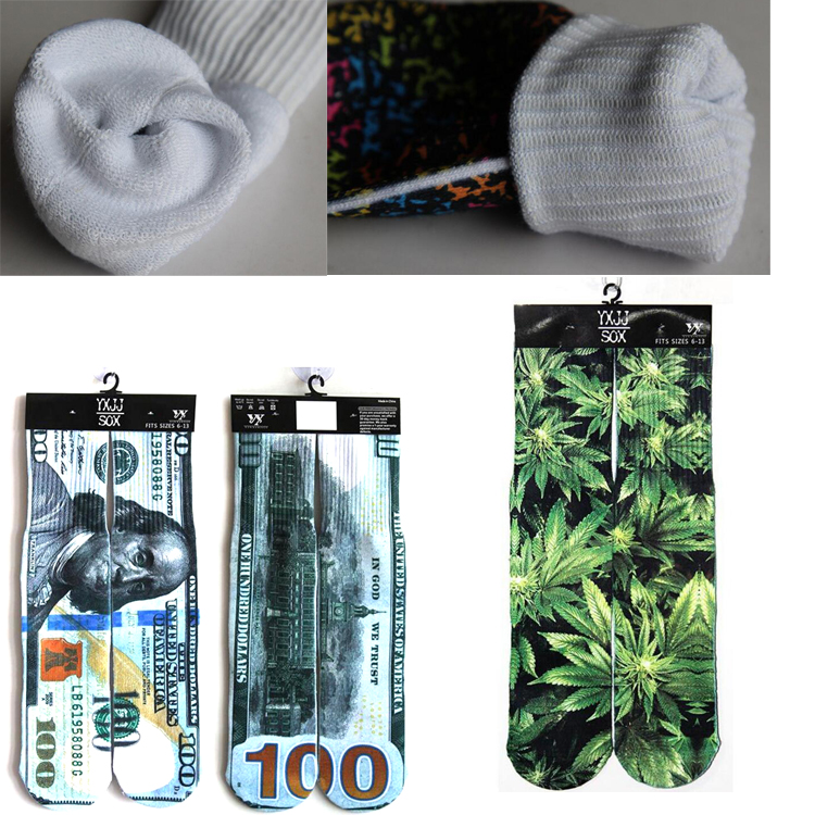 3D Print Thicken Long Socks Unisex 2