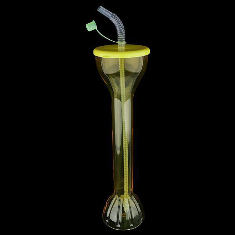 500ml Clear Yard Cup with Straw, custom plastic cup with logo imprint 5