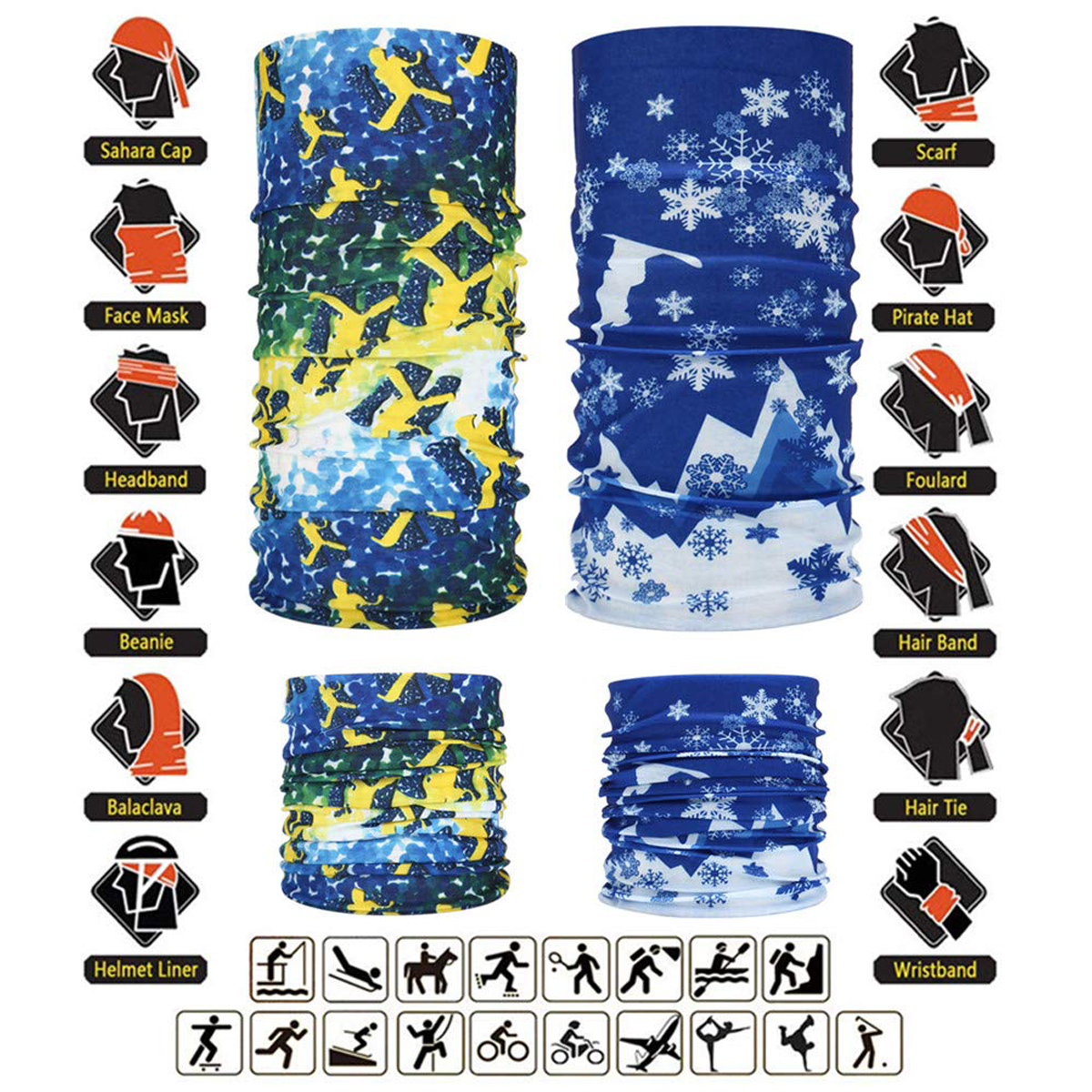 Multifunctional Seamless Stretch Headwear 3