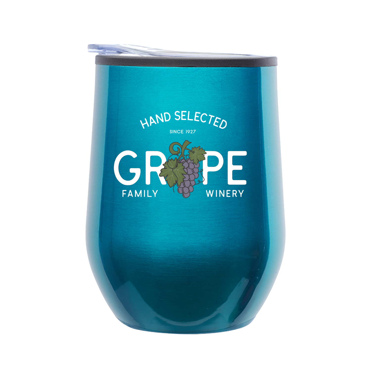 12 oz. Divvy Stainless Steel Stemless Wine Glass (Full Color Imprint) 7