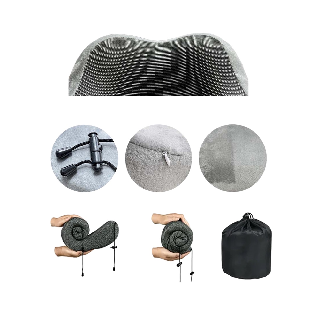 U - Shaped Neck Pillow With Carry Bag 4