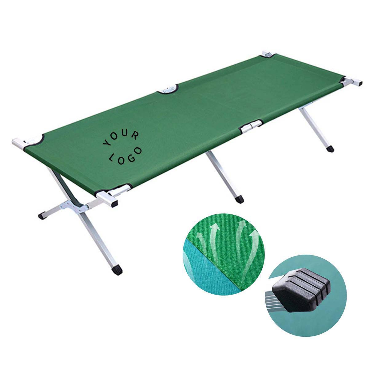 Non Slip Outdoor Cot with X Frame Support 2
