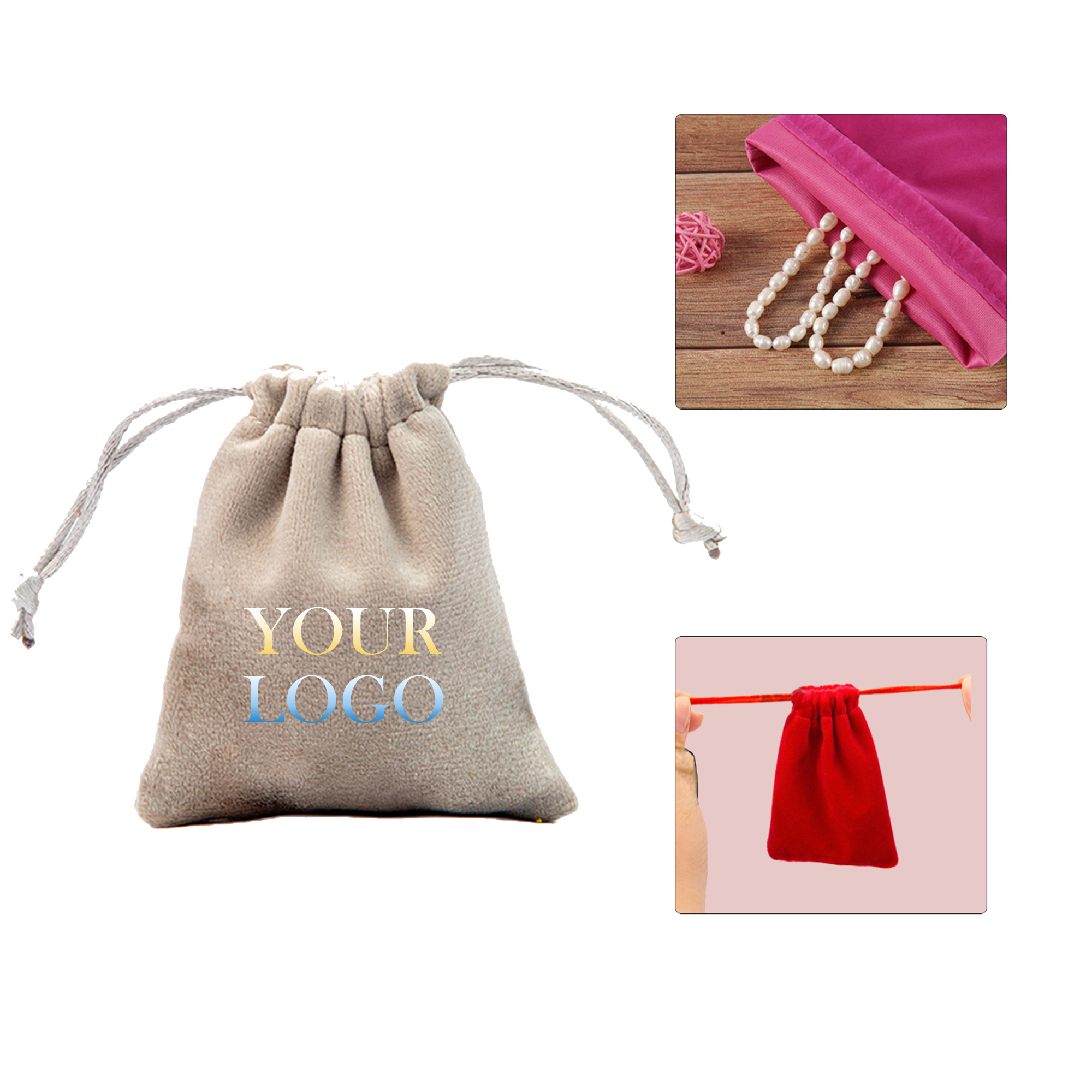 MOQ:50pcs Soft Fabric Gift Bag 2