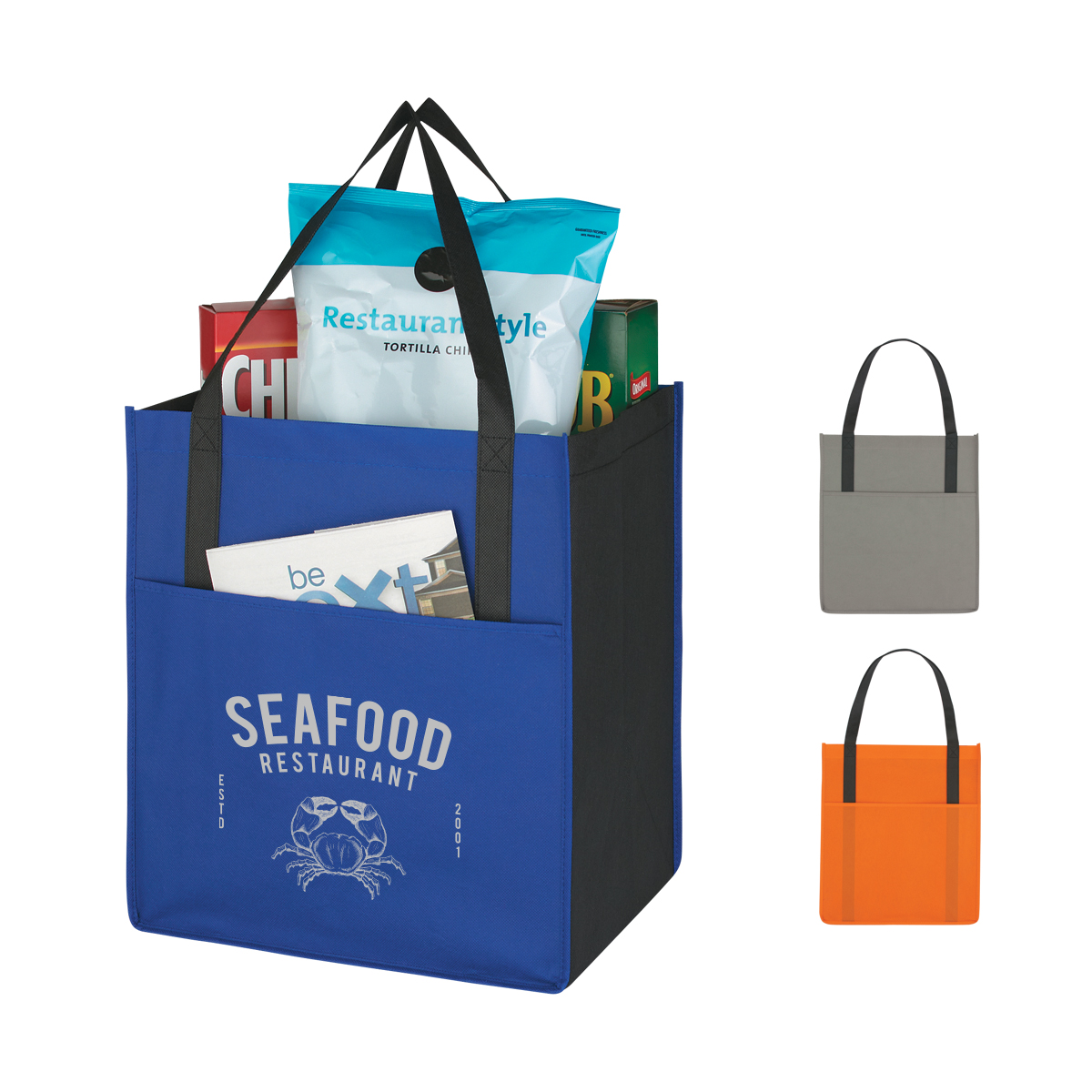 Non-Woven Shopper's Pocket Tote Bag 2