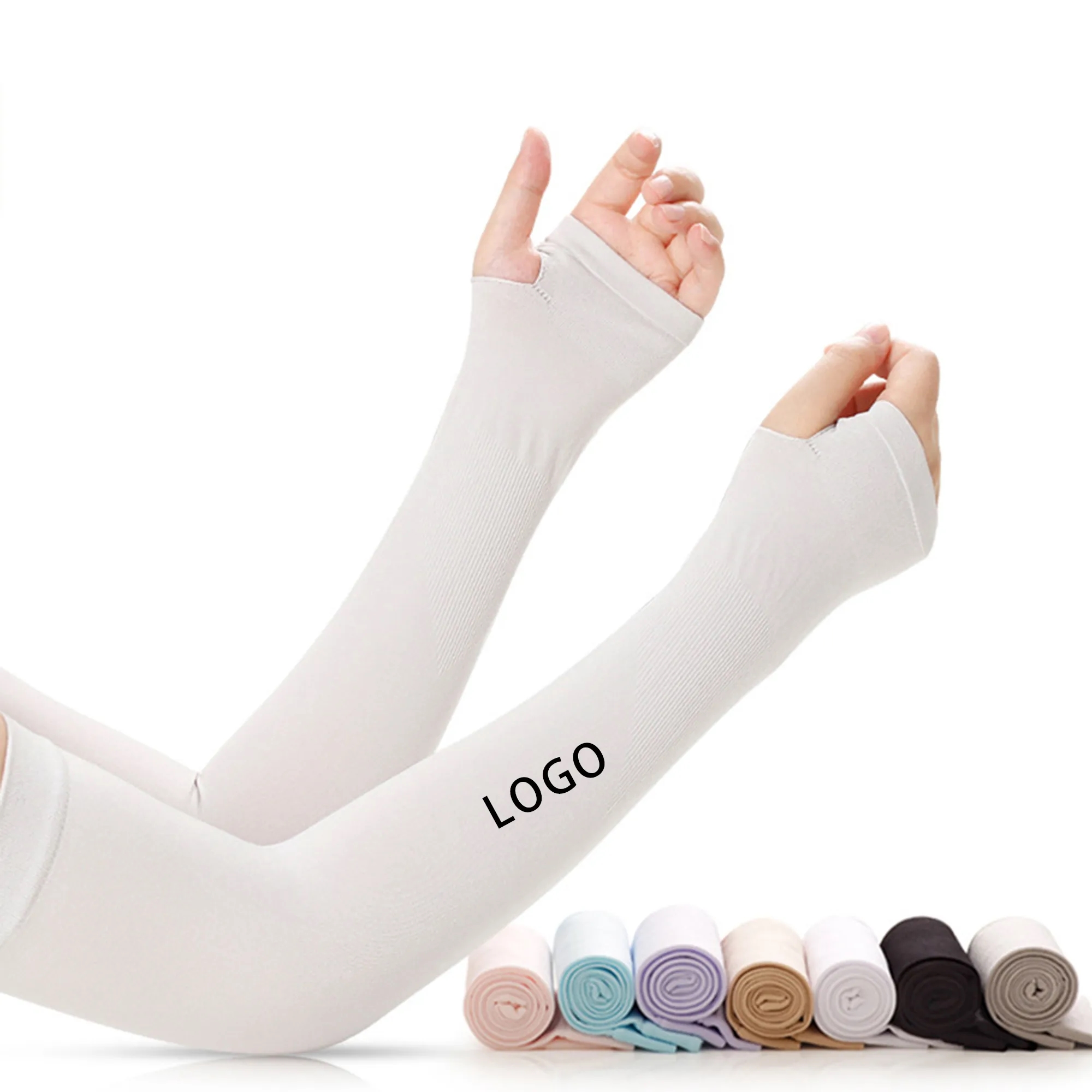 MOQ50 Custom Sunscreen Ice Silk Cuff 2