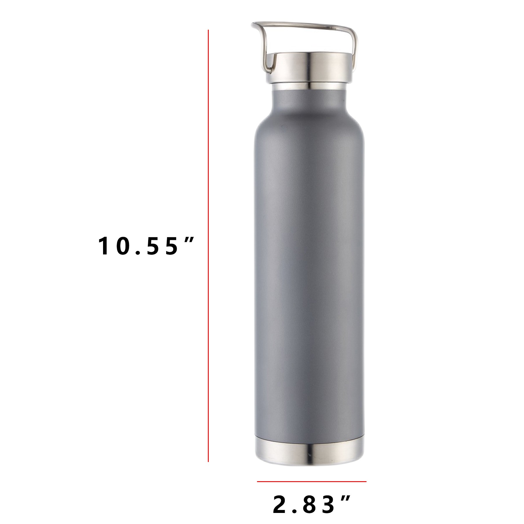 22 Oz Portable Insulated Vacuum Bottle, custom water bottle with logo imprint 5
