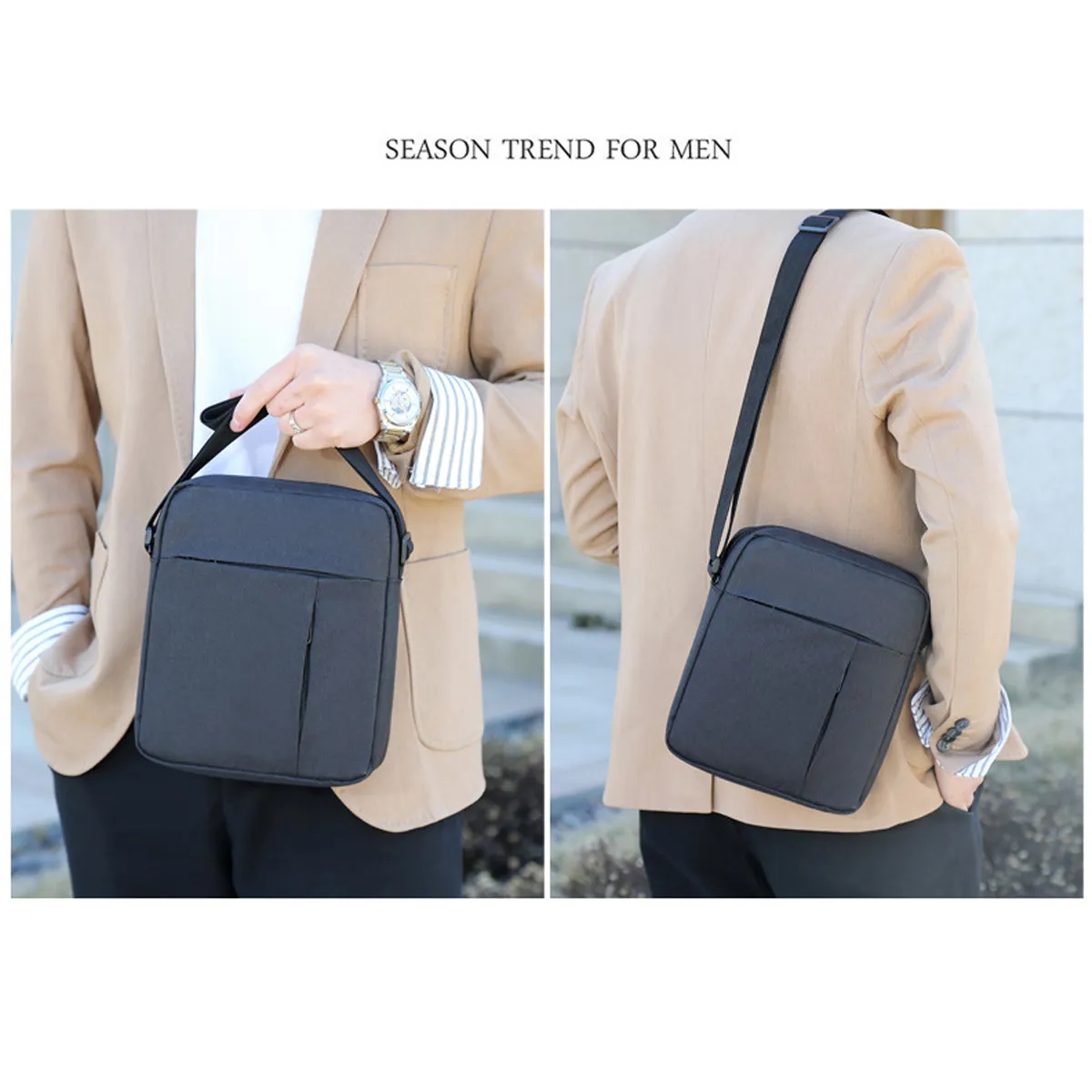 Custom Adjustable Strap Business Shoulder Crossbody Bags 6
