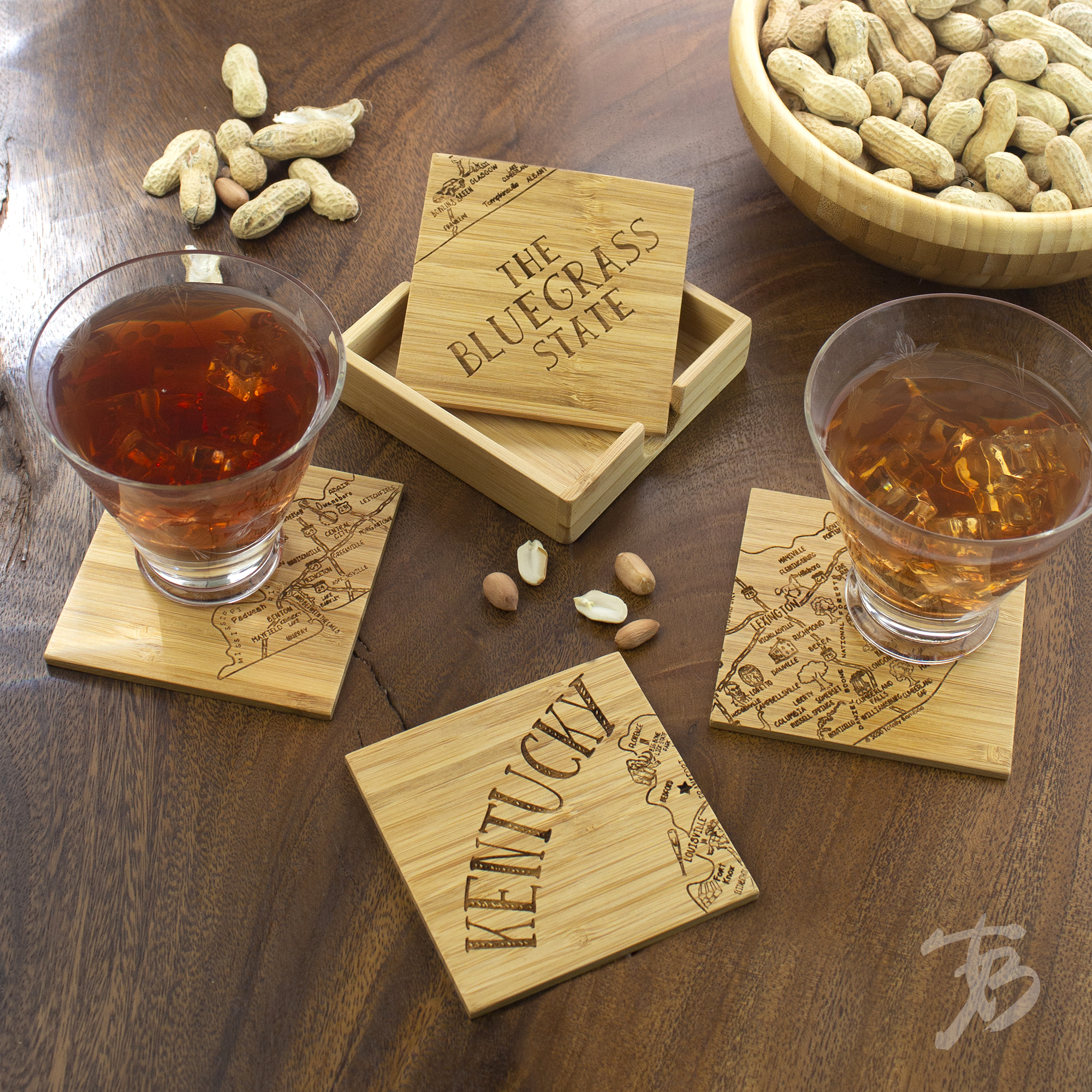 Kentucky Puzzle Coaster Set 2