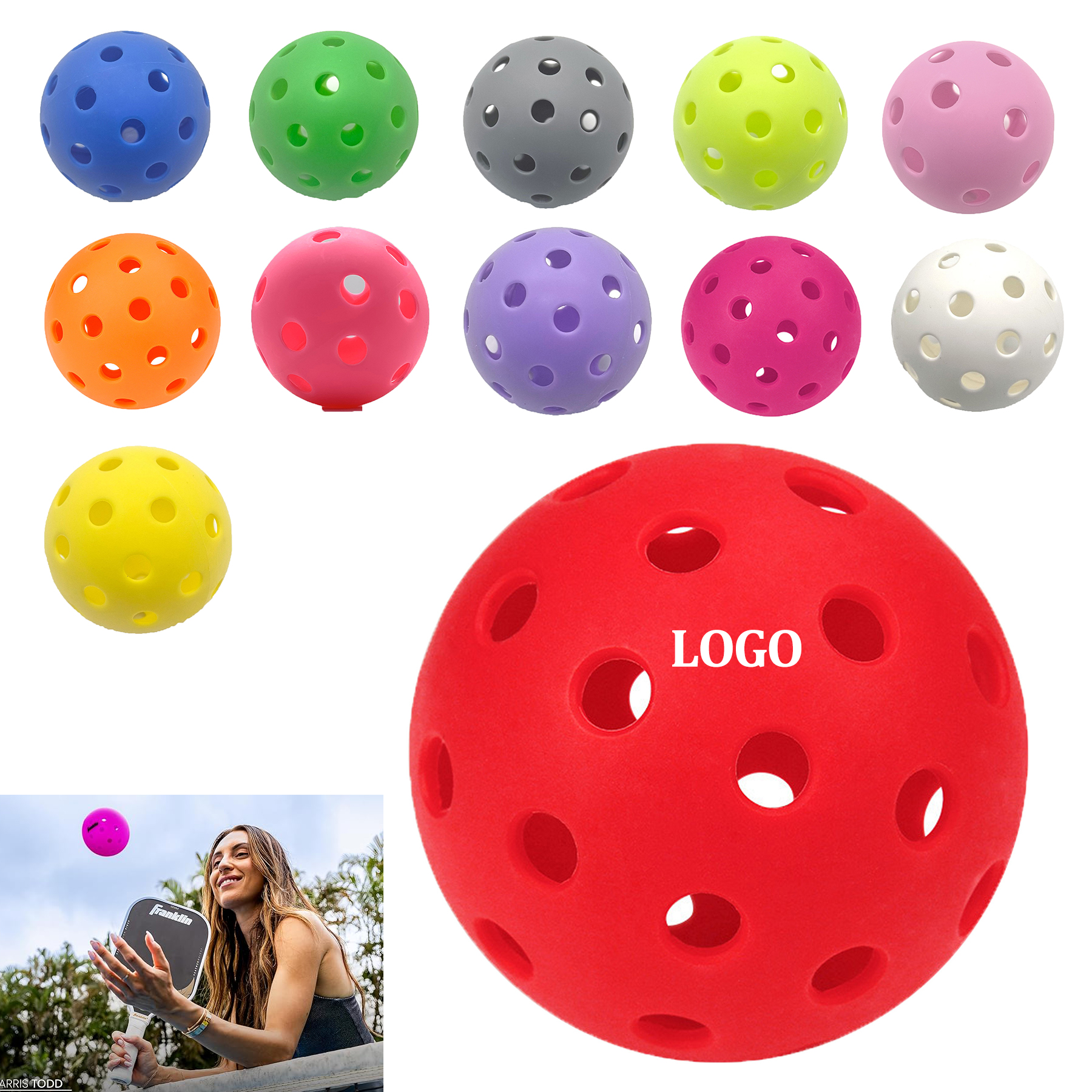 40 Hole Precision Engineered Pickleball 3