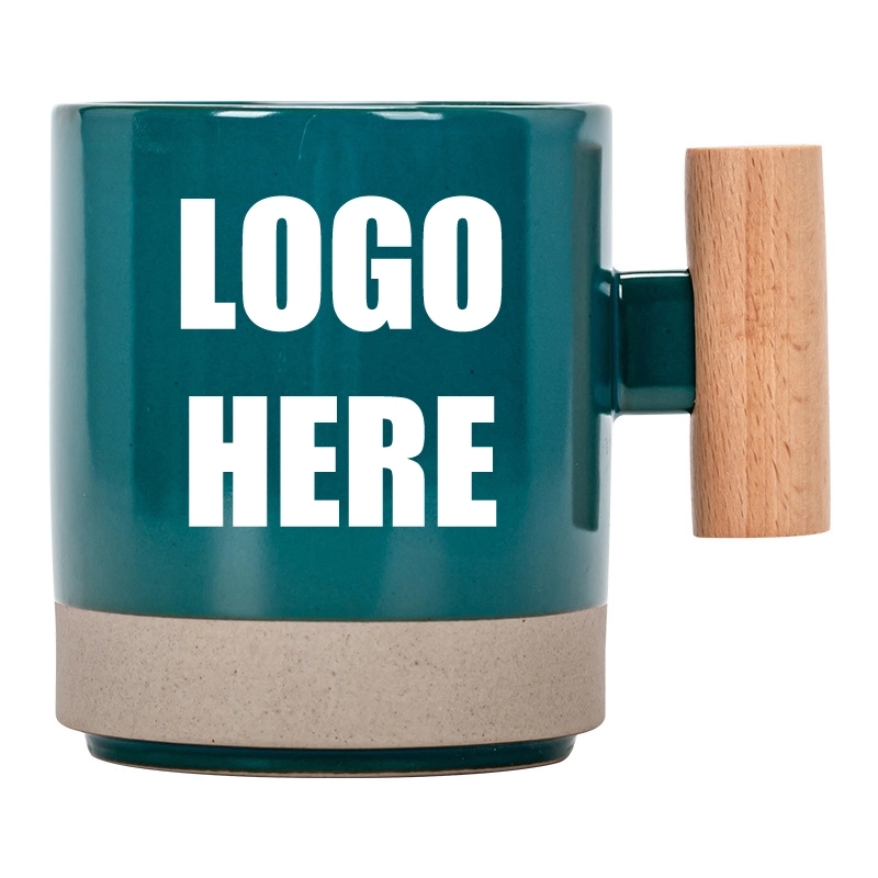 Custom 12 Oz Creative Solid Color Ceramic Mug 6