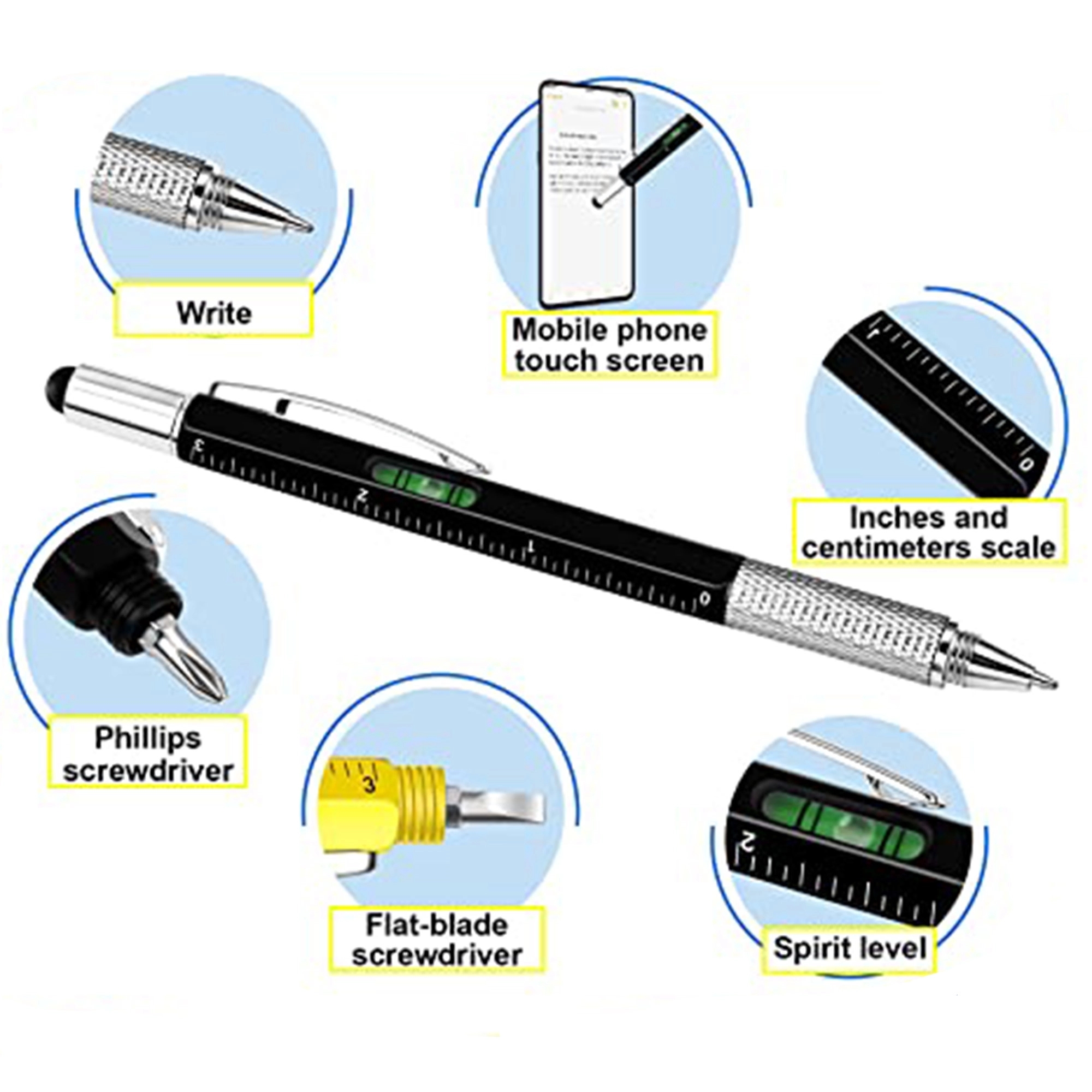 6-In-1 Metal Stylus Tool Pen 2