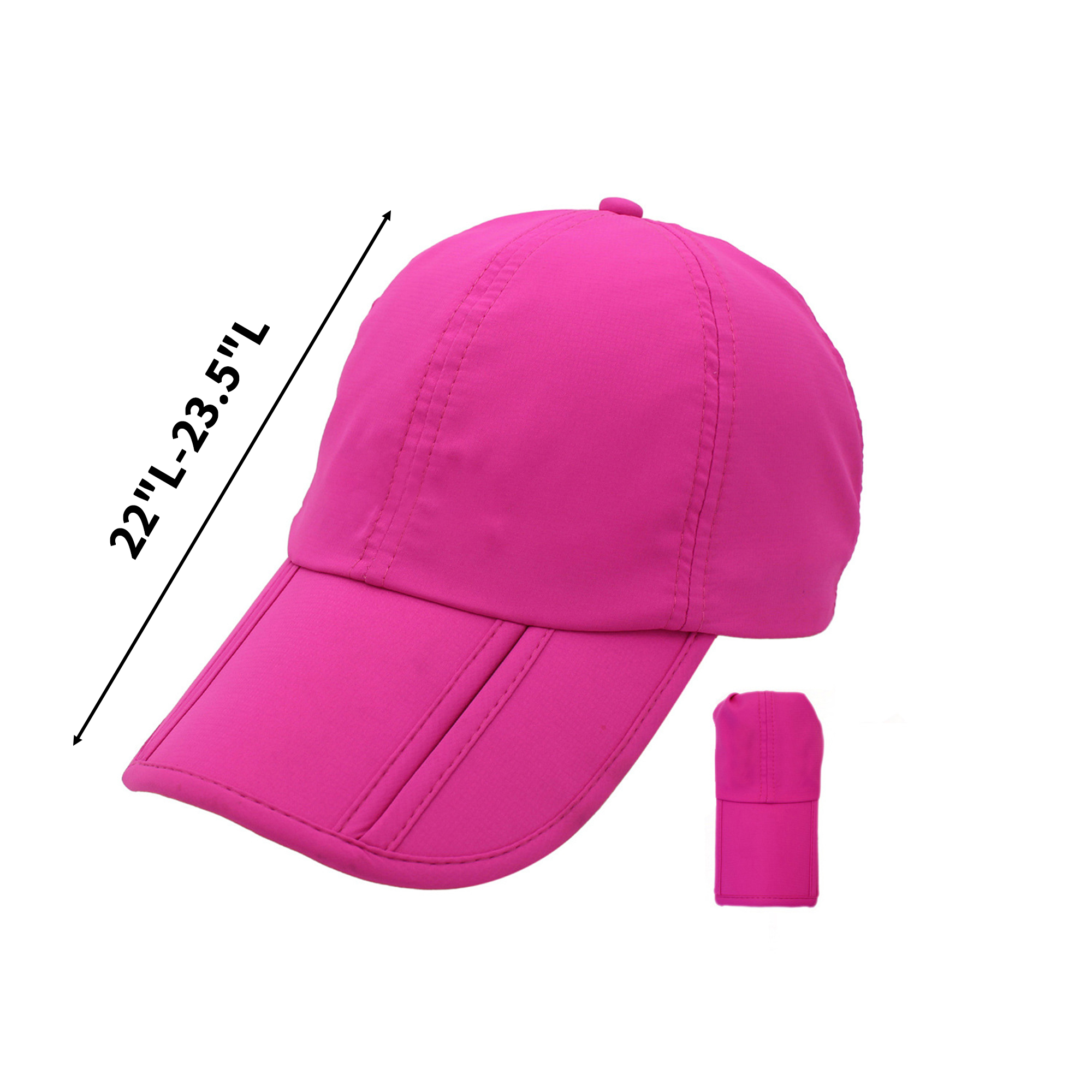 Polyester Foldable Waterproof Baseball Cap With UPF Protection 6