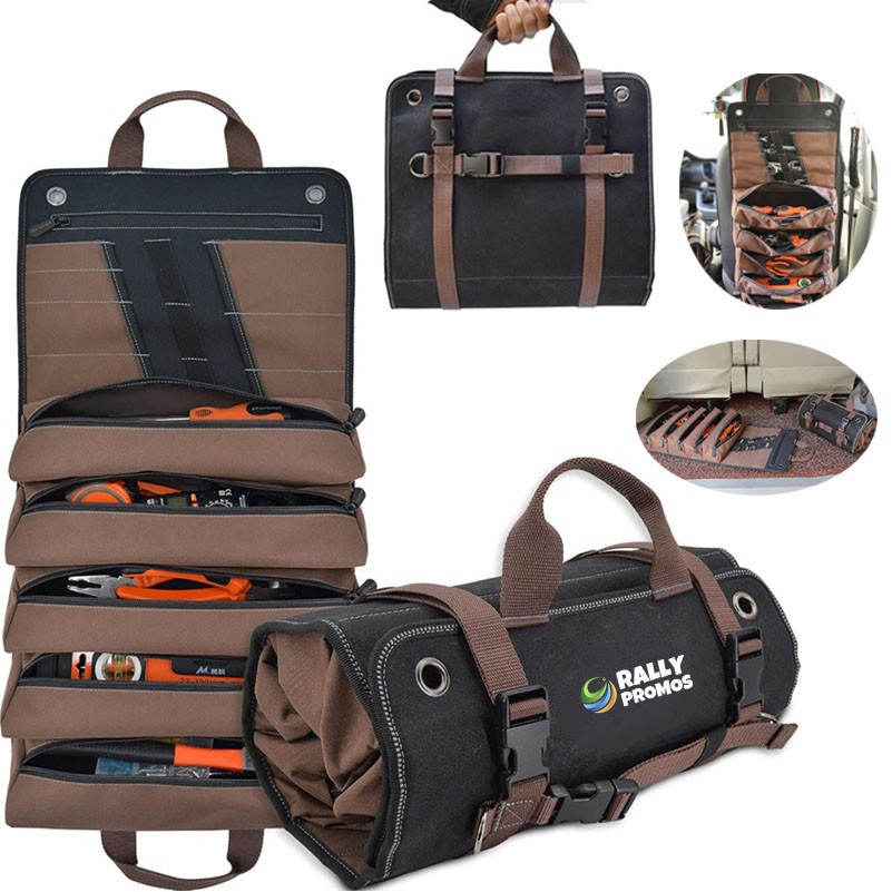 15-Pocket Roll Up Tool Bag Storage Organizer 5