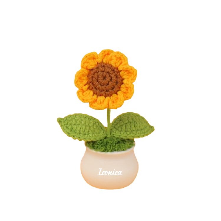 Sunflower crochet 5