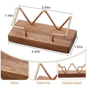 Wood Business Card Holder for Desk 2