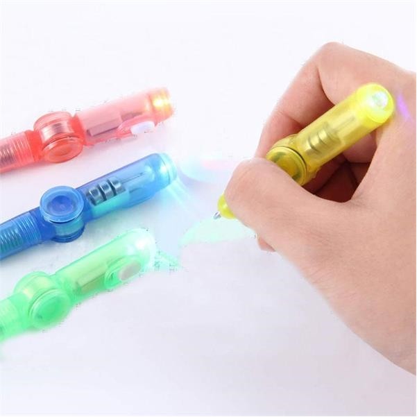 3-In-1 Function Led Light Fidget Ballpoint Pen 8