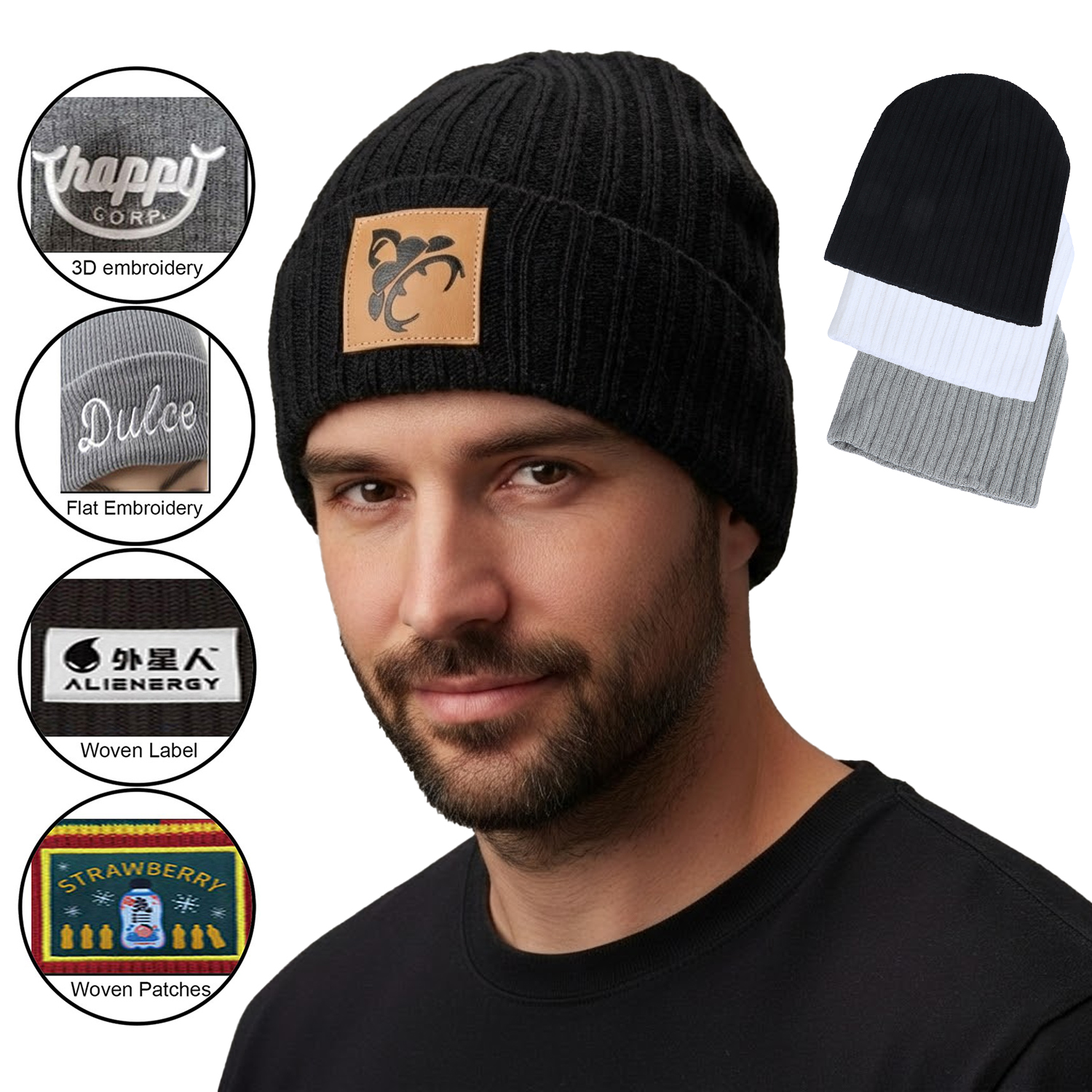 Value Knitted Stripe Beanie 2
