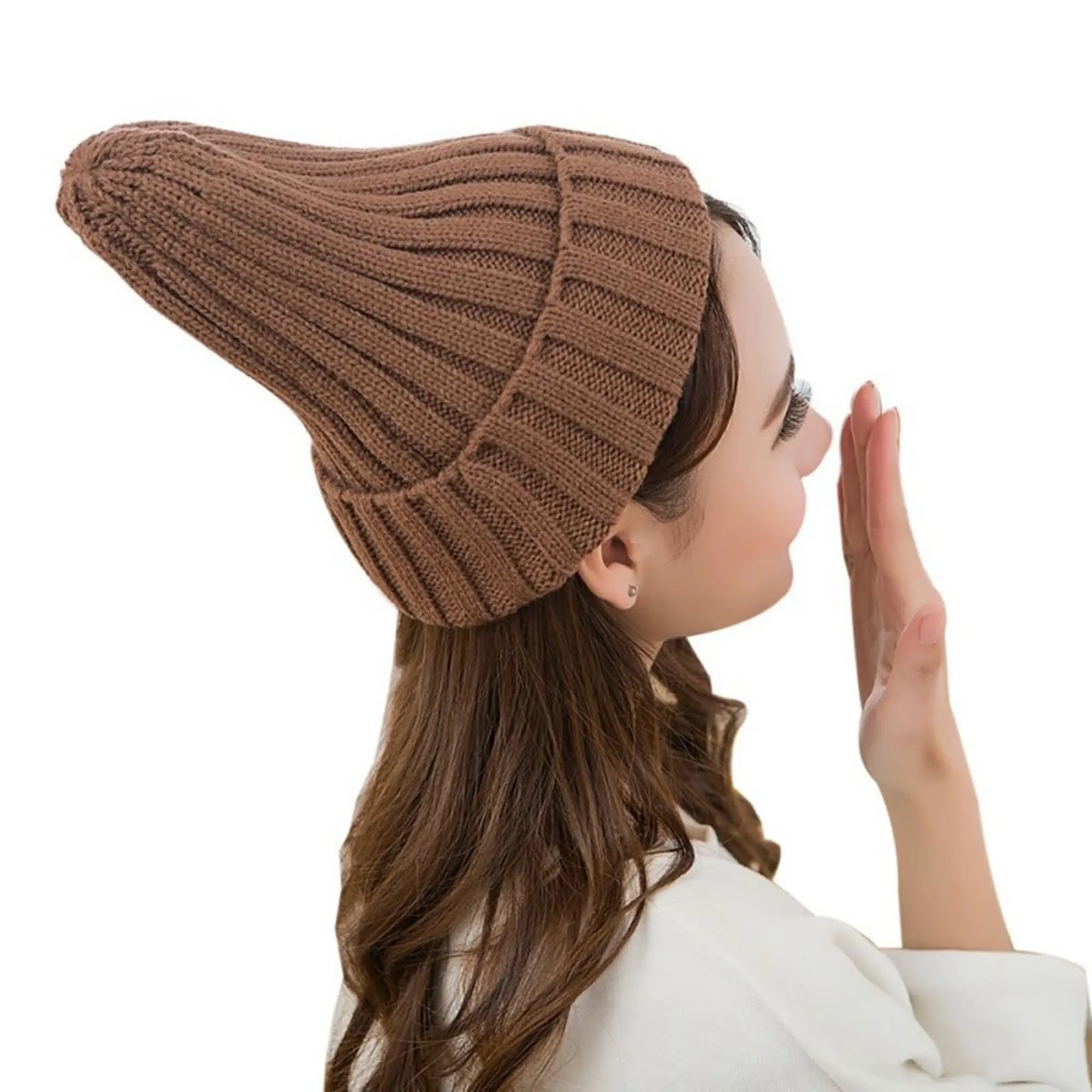 Warm Brimless Knit Beanie Hat for Men Women 19