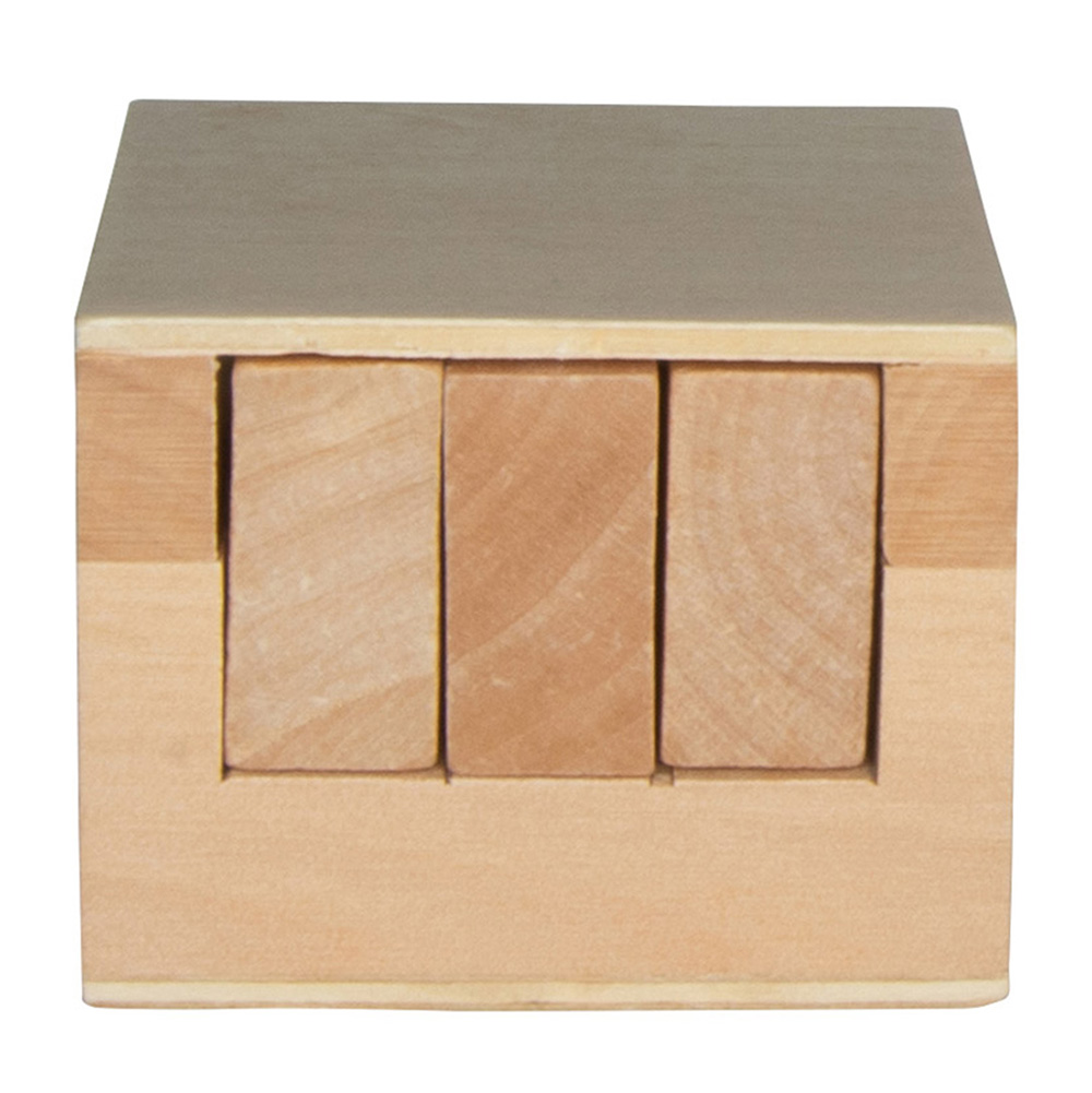 Wooden Sliding Cube Puzzle 4