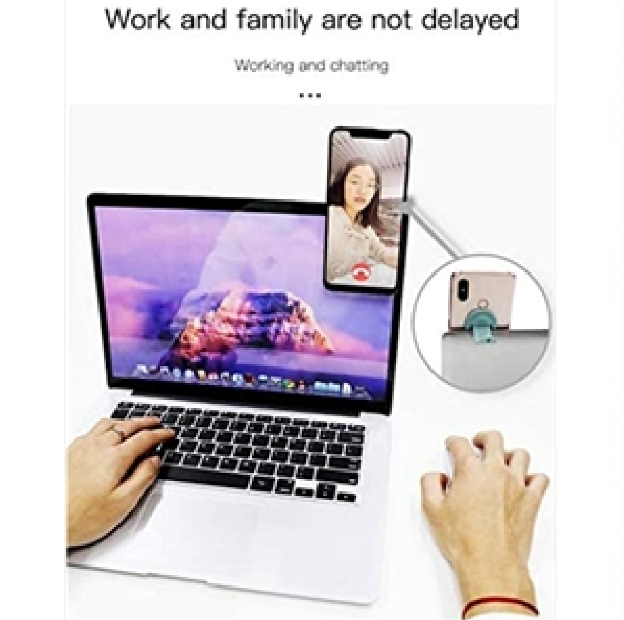 Flexible Kickstand with Silicone Foldable Phone Grip 4