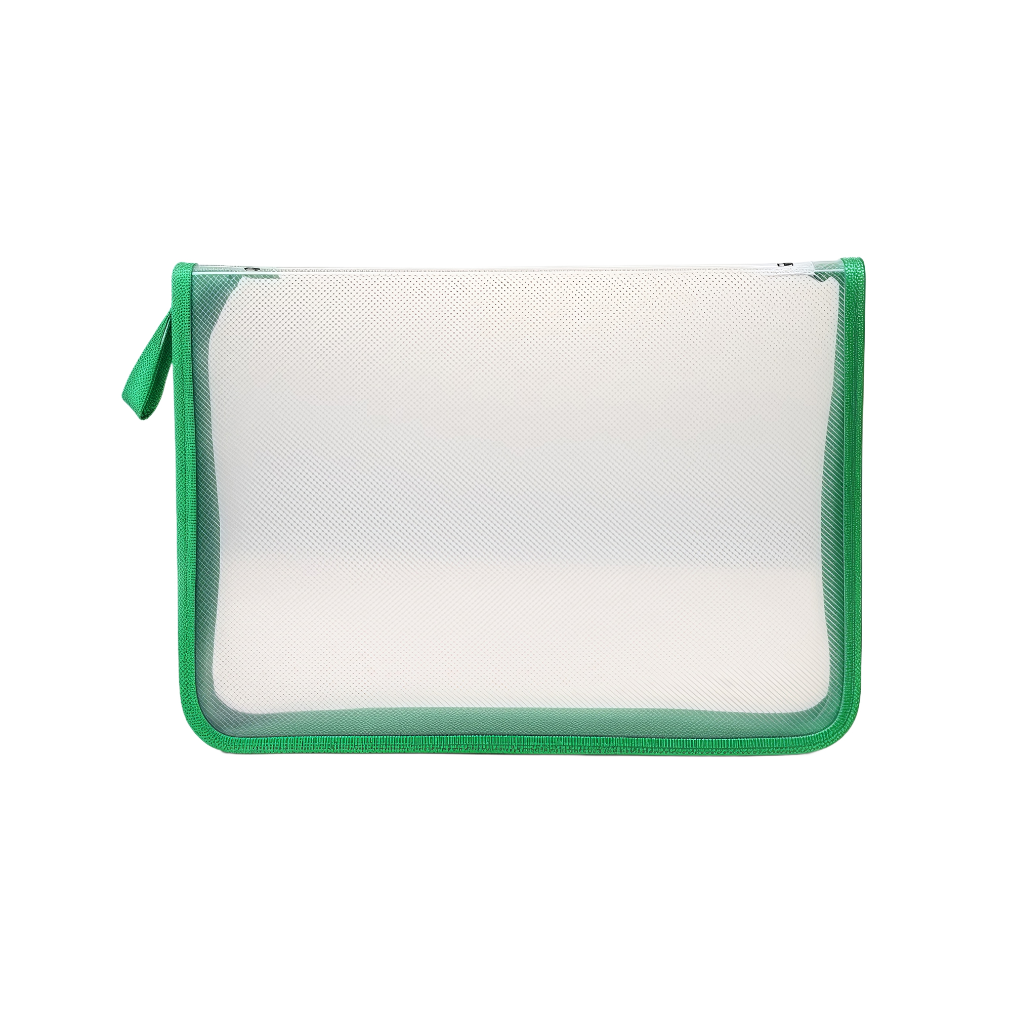 A4 Clear Twill PP Zipper File Folder, Large Capacity 6