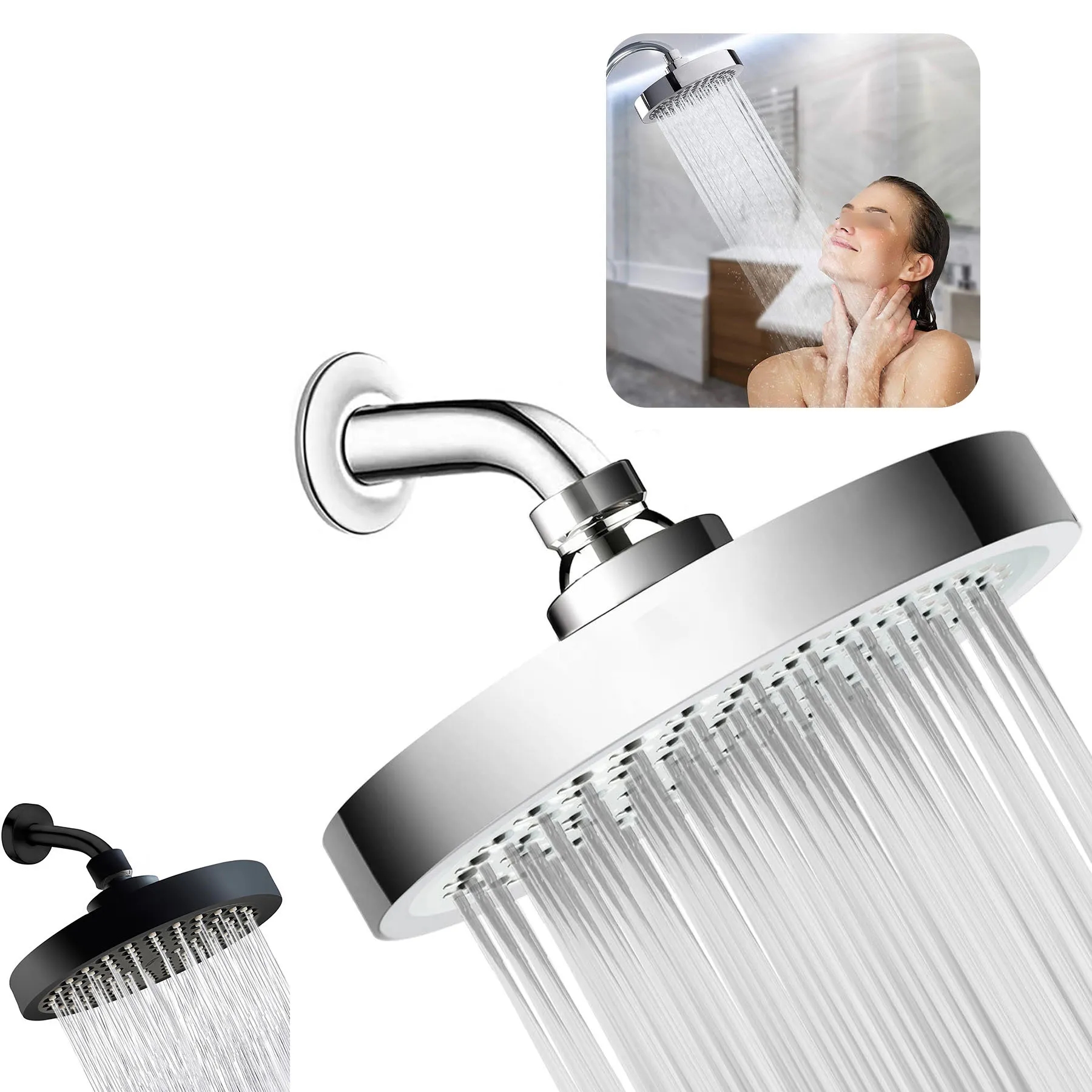 Shower Head High Pressure Rain 3