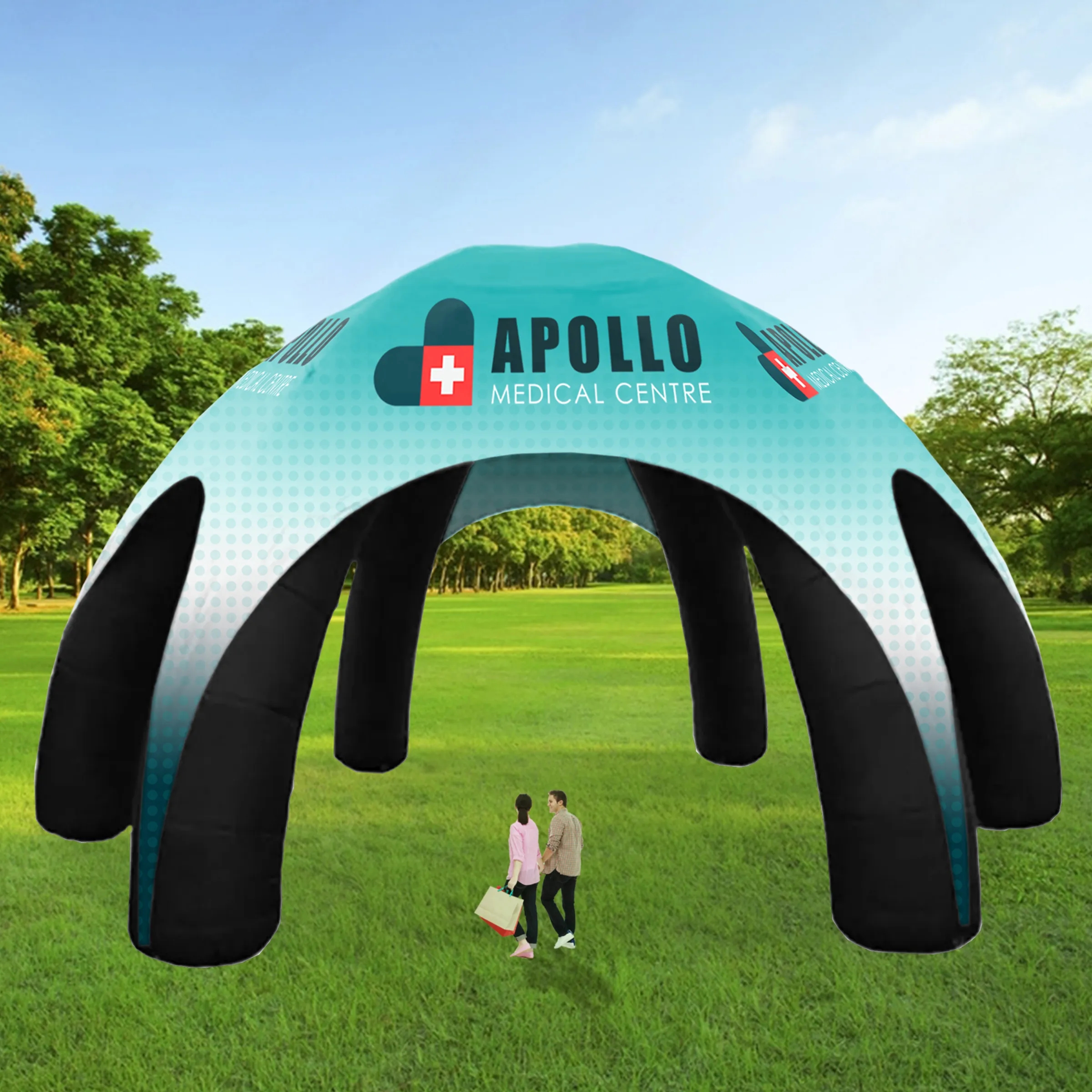 25' Custom Inflatable Spider Tent with 6 legs with Canopy 1