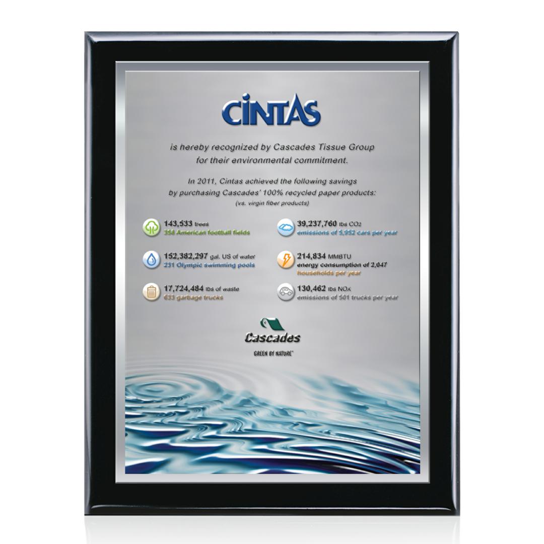 Oakleigh VividPrint™ 3D Plaque - Black/Silver 7