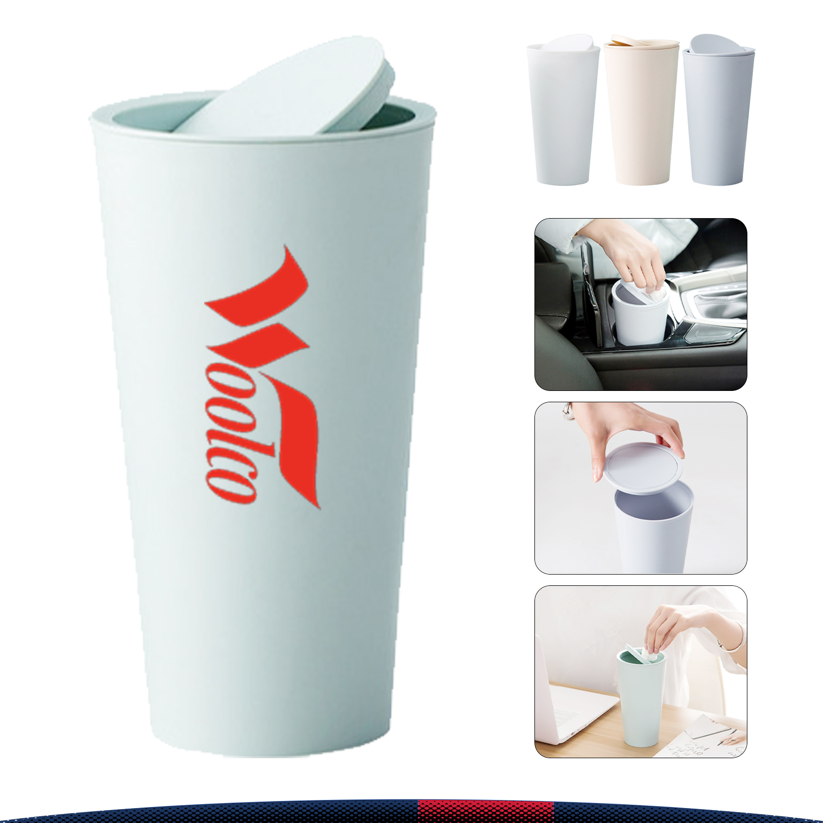 Swing-Lid Trash Can 5